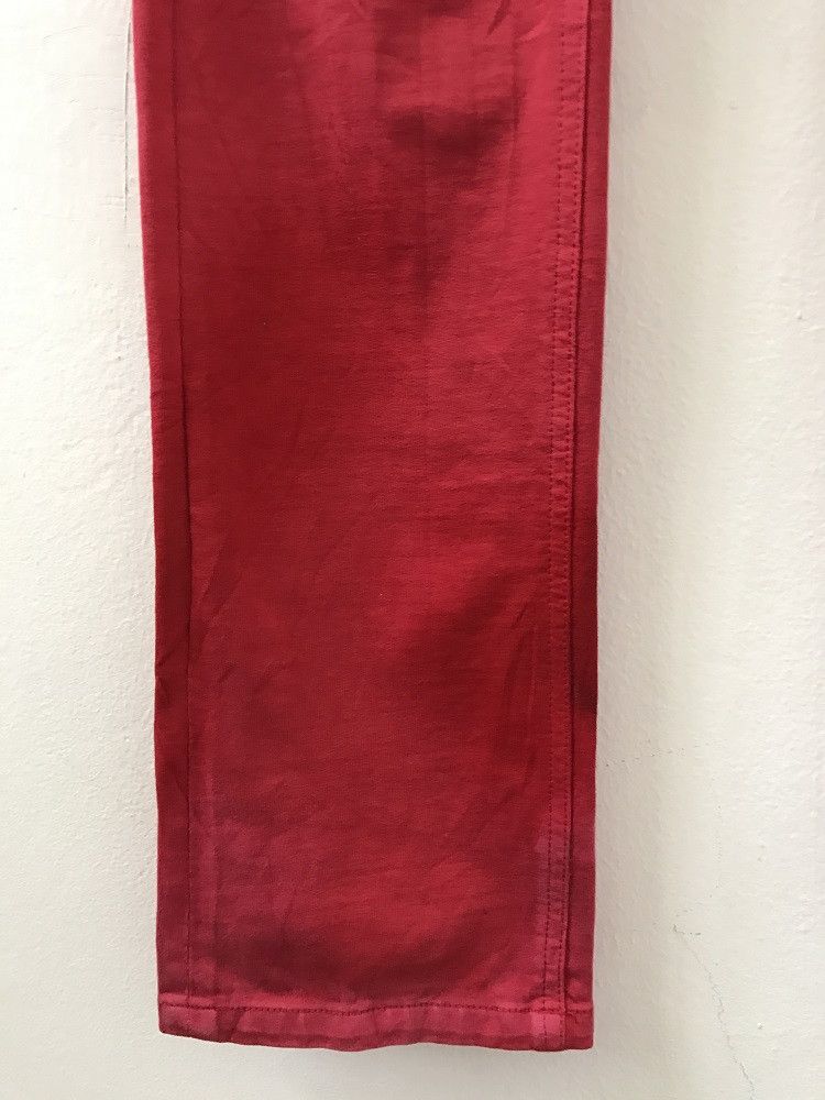 Black Barrett × Neil Barrett Neil Barrett Made in Japan Stone Wash Low Rise Slim Red Pant Size US 31 - 5 Thumbnail