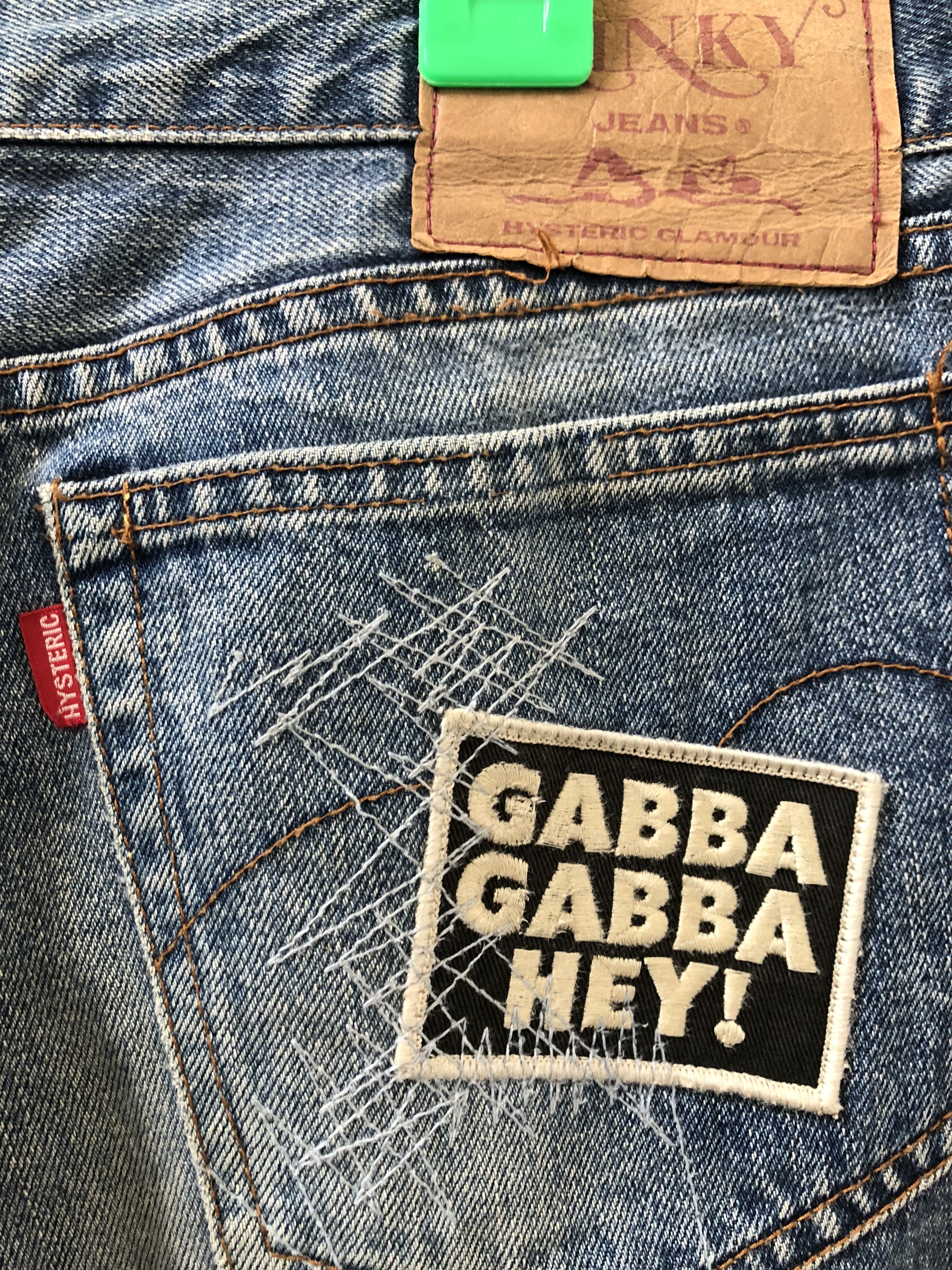 Band Tees × Hysteric Glamour HG X Ramones Punk Rock Band Rips Patches Denim Slim Size US 30 / EU 46 - 14 Thumbnail
