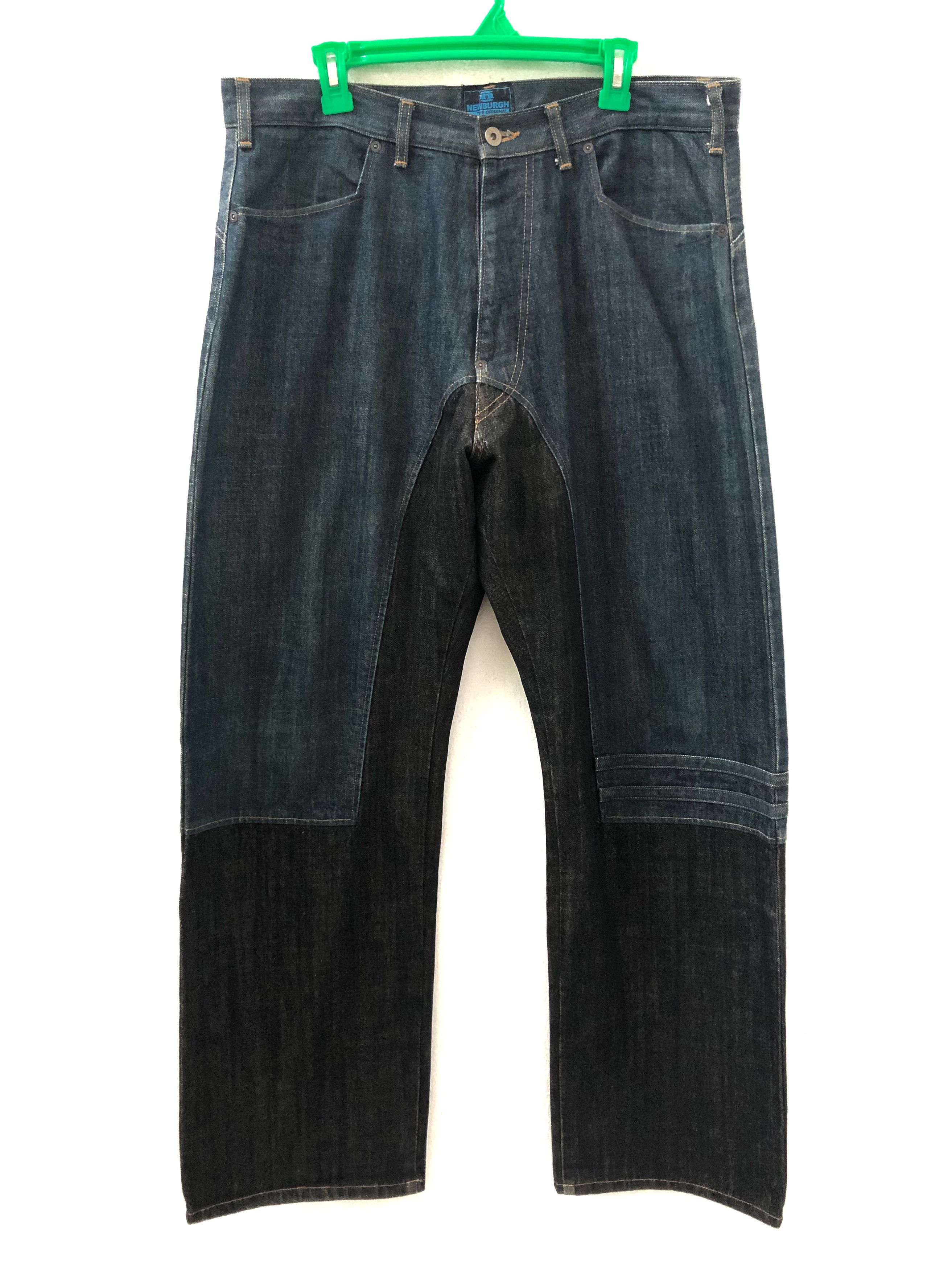 Japanese Brand Japan Brand NEWBURGH Two Tone Baggy Denim Jeans Size US 36 / EU 52 - 1 Thumbnail