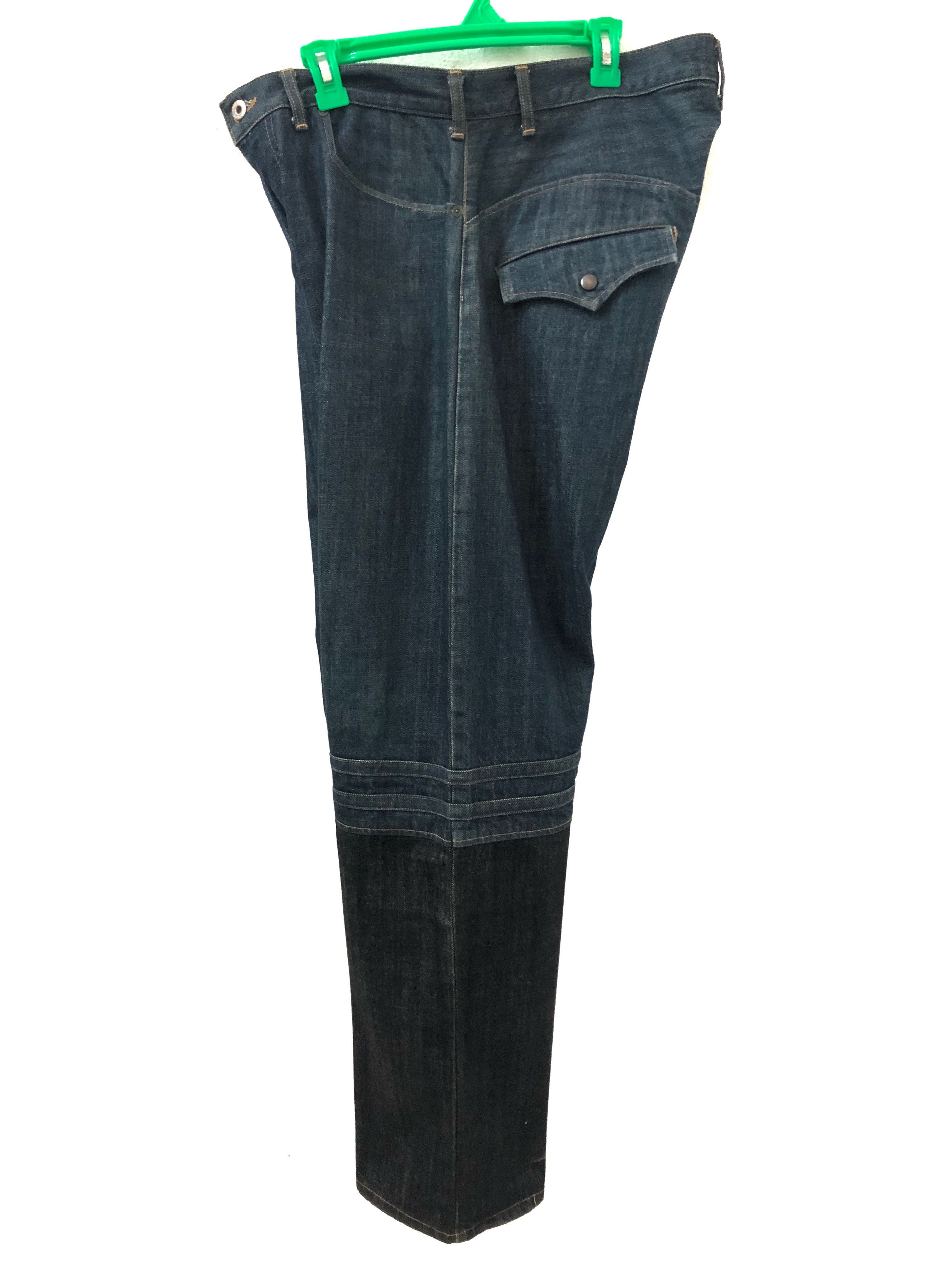 Japanese Brand Japan Brand NEWBURGH Two Tone Baggy Denim Jeans Size US 36 / EU 52 - 10 Thumbnail