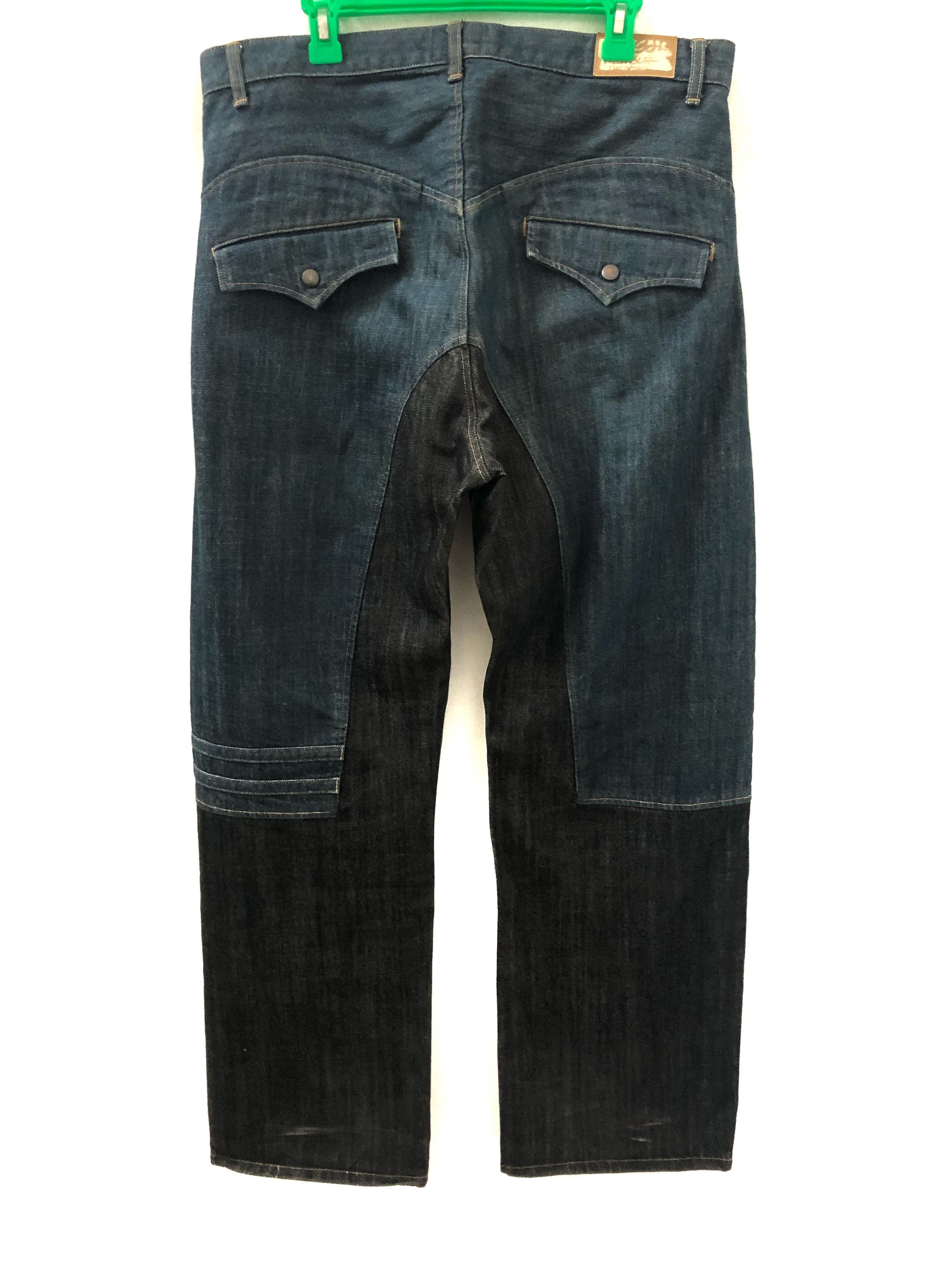 Japanese Brand Japan Brand NEWBURGH Two Tone Baggy Denim Jeans Size US 36 / EU 52 - 6 Thumbnail