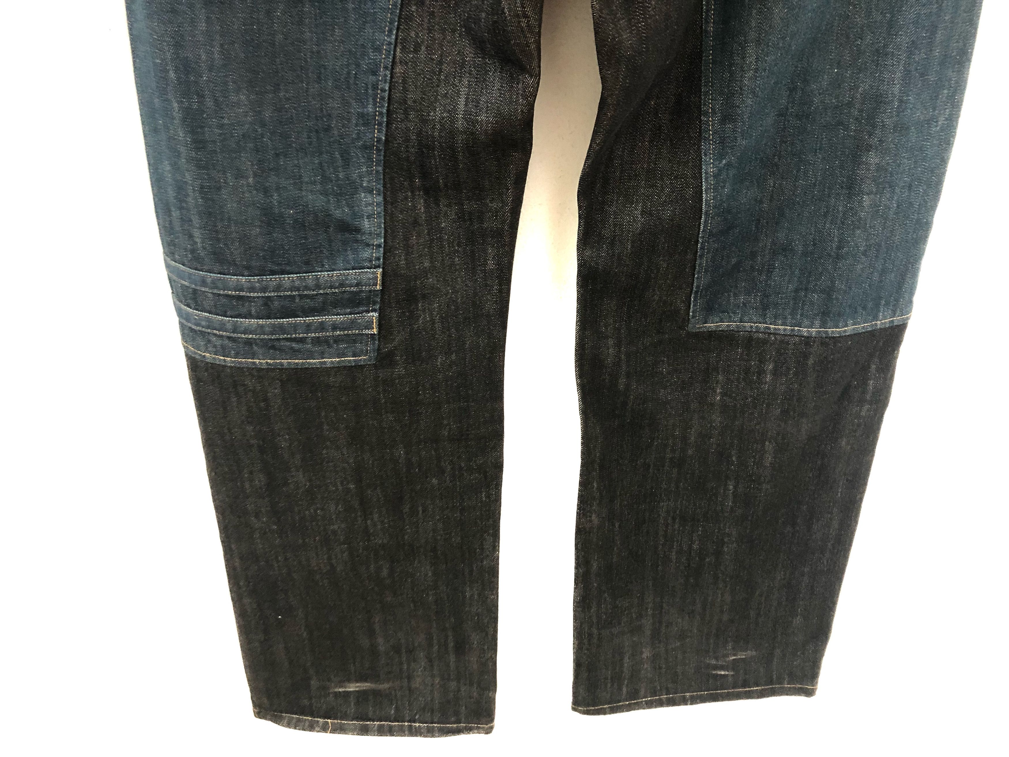 Japanese Brand Japan Brand NEWBURGH Two Tone Baggy Denim Jeans Size US 36 / EU 52 - 8 Thumbnail