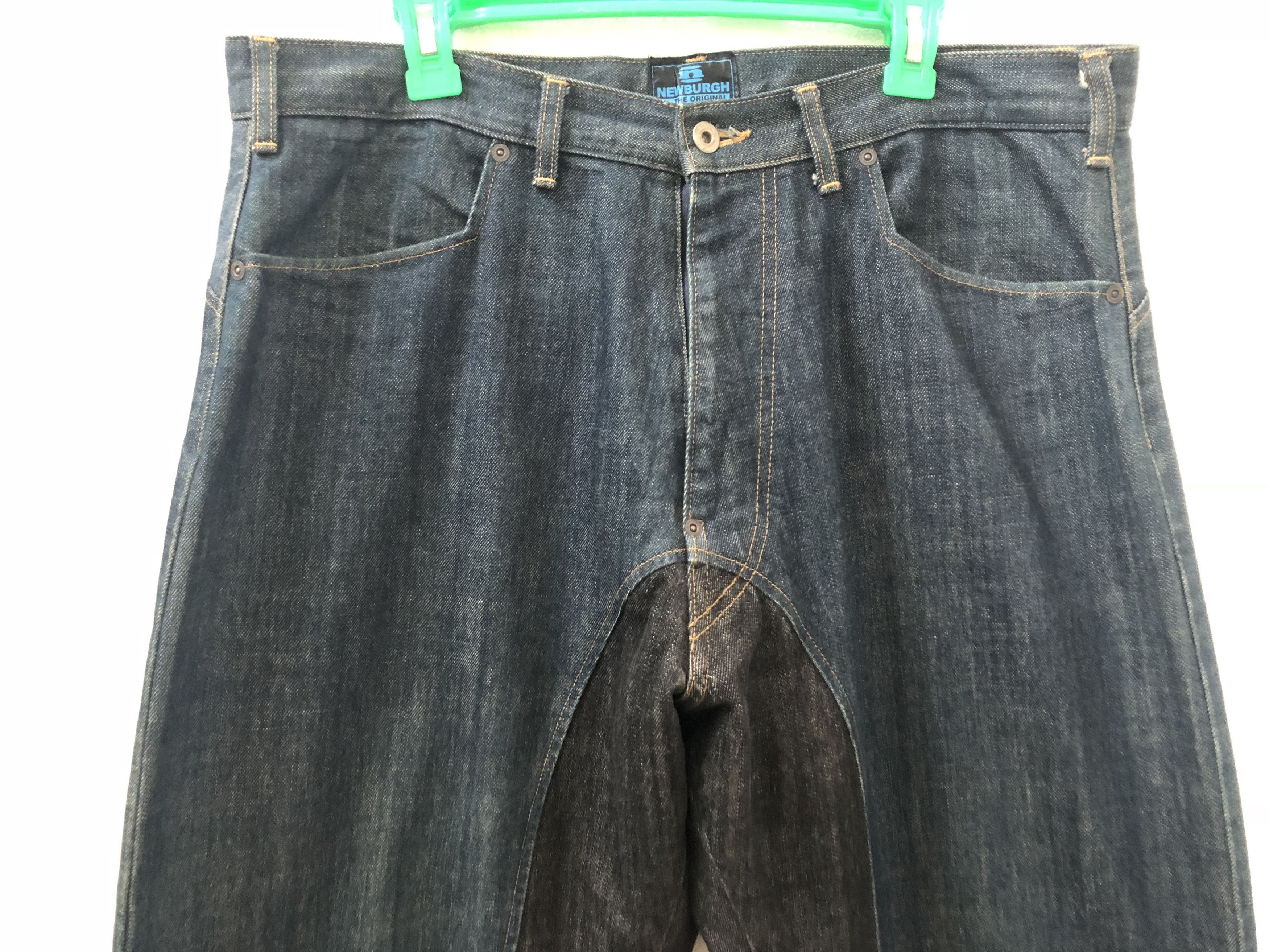 Japanese Brand Japan Brand NEWBURGH Two Tone Baggy Denim Jeans Size US 36 / EU 52 - 3 Thumbnail