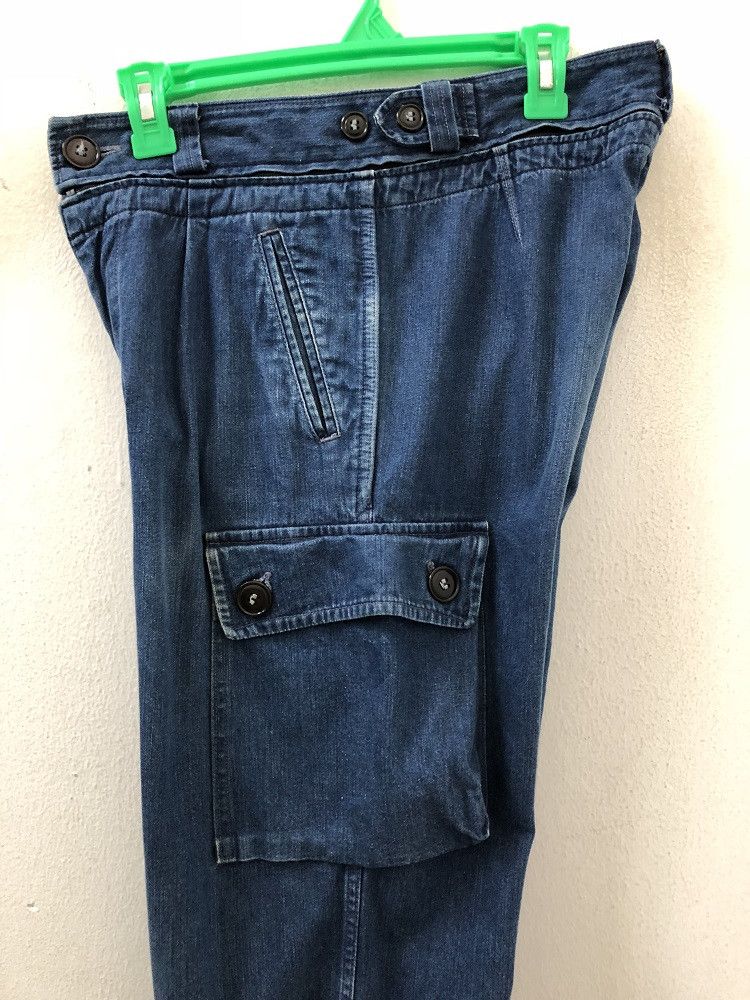 Blue Blue Japan × Indigo BLUE BLUE Made in Japan Detachable Waist Indigo Denim Cargo Size US 31 - 11 Thumbnail