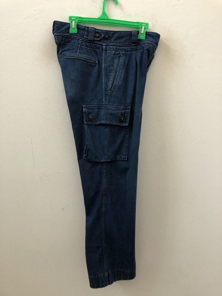 Blue Blue Japan × Indigo BLUE BLUE Made in Japan Detachable Waist Indigo Denim Cargo Size US 31 - 12 Thumbnail