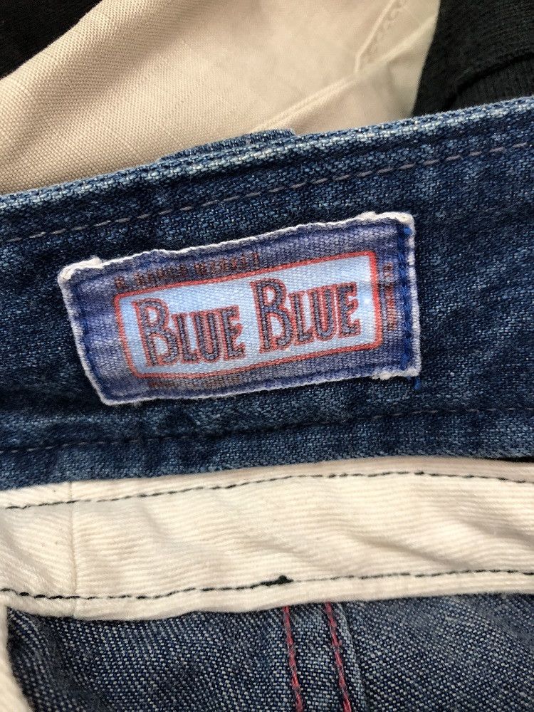 Blue Blue Japan × Indigo BLUE BLUE Made in Japan Detachable Waist Indigo Denim Cargo Size US 31 - 15 Thumbnail