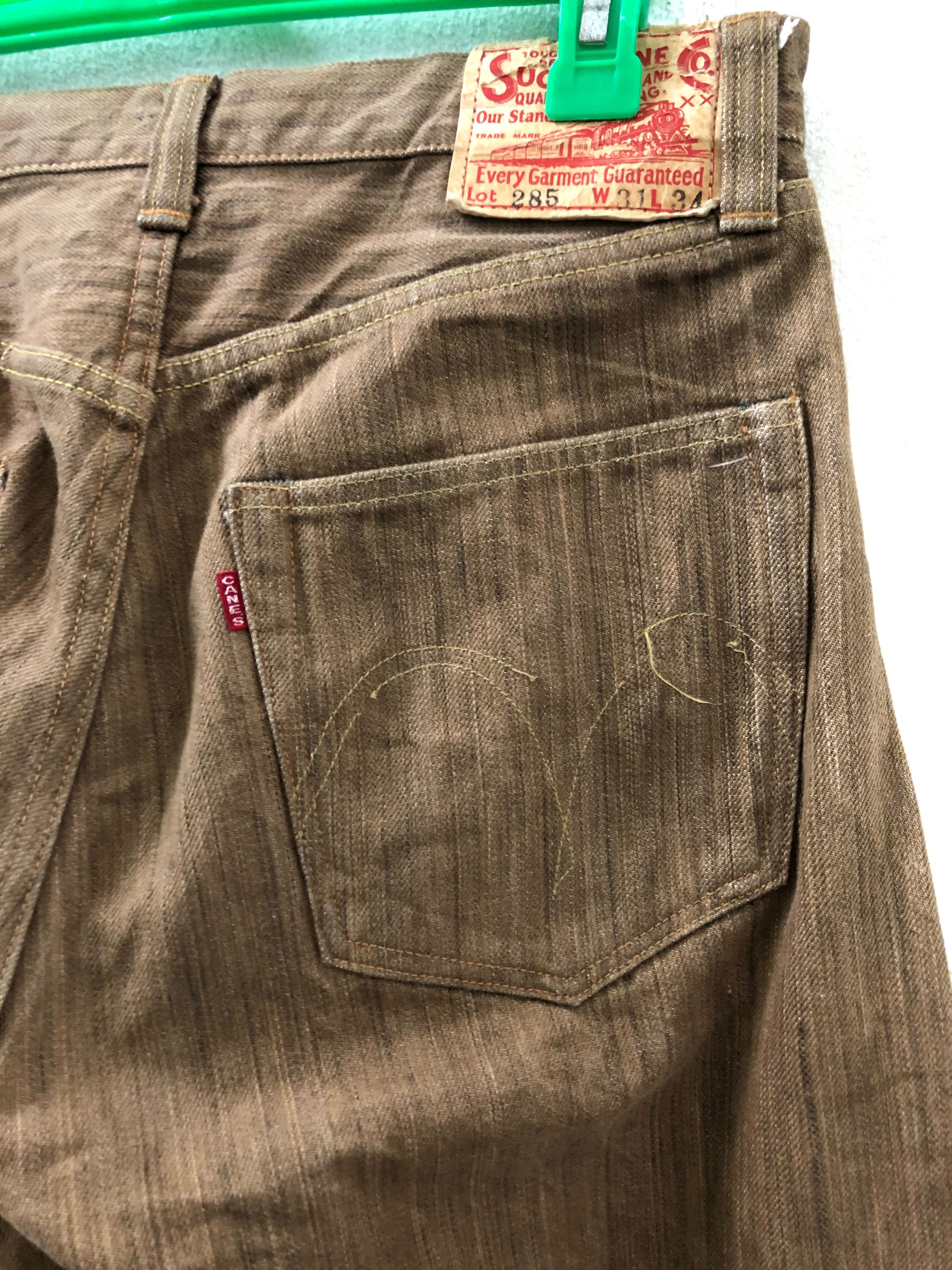Sugar Cane × Toyo Enterprises SC Redline Selvedge Persimmon Dye Jeans Size US 30 / EU 46 - 4 Thumbnail