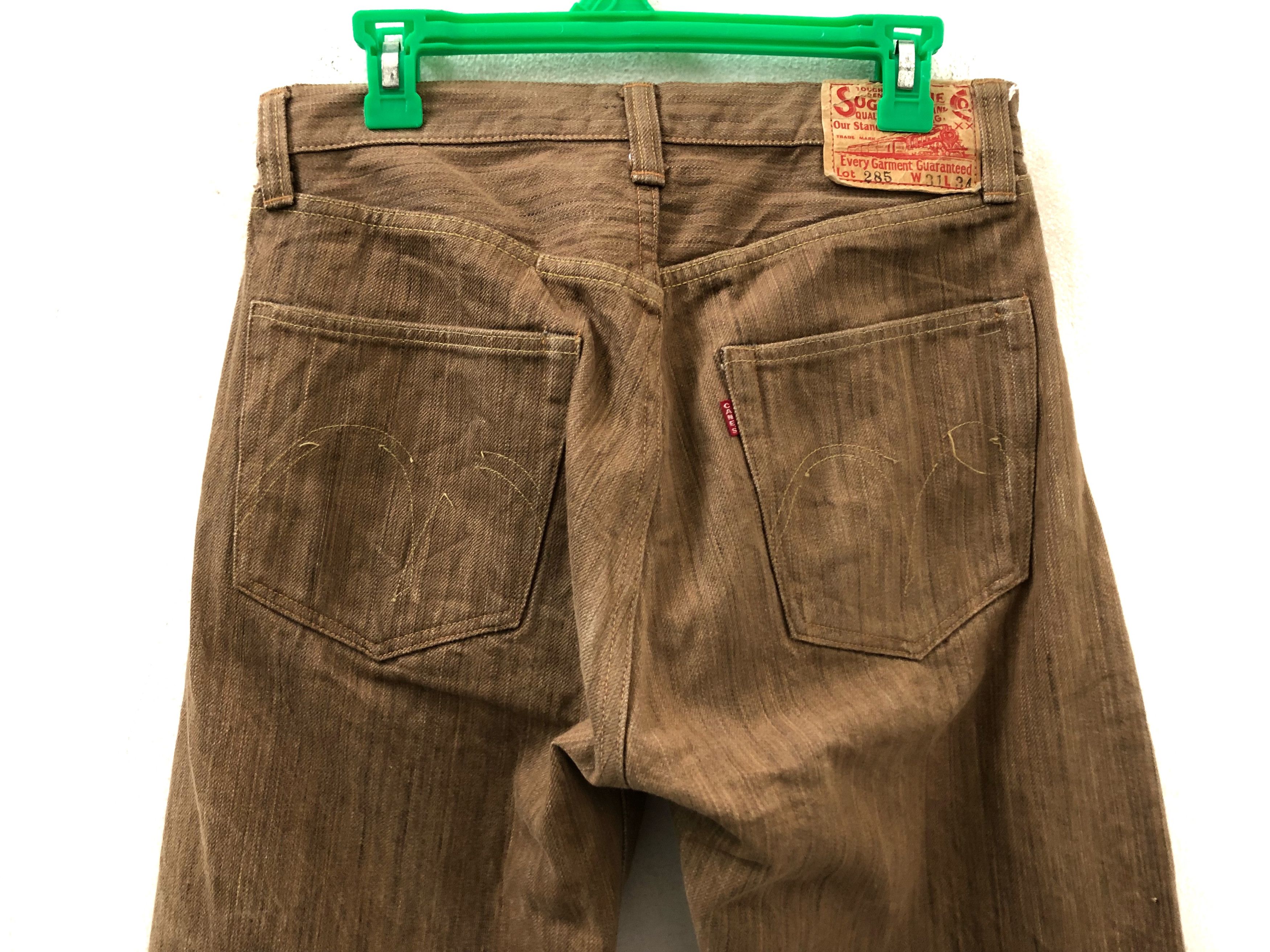 Sugar Cane × Toyo Enterprises SC Redline Selvedge Persimmon Dye Jeans Size US 30 / EU 46 - 2 Thumbnail
