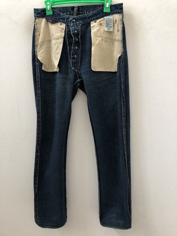 45rpm × Indigo Indigo 45rpm Japan Redline Selvedge Indigo Blue Denim Size US 31 - 10 Thumbnail