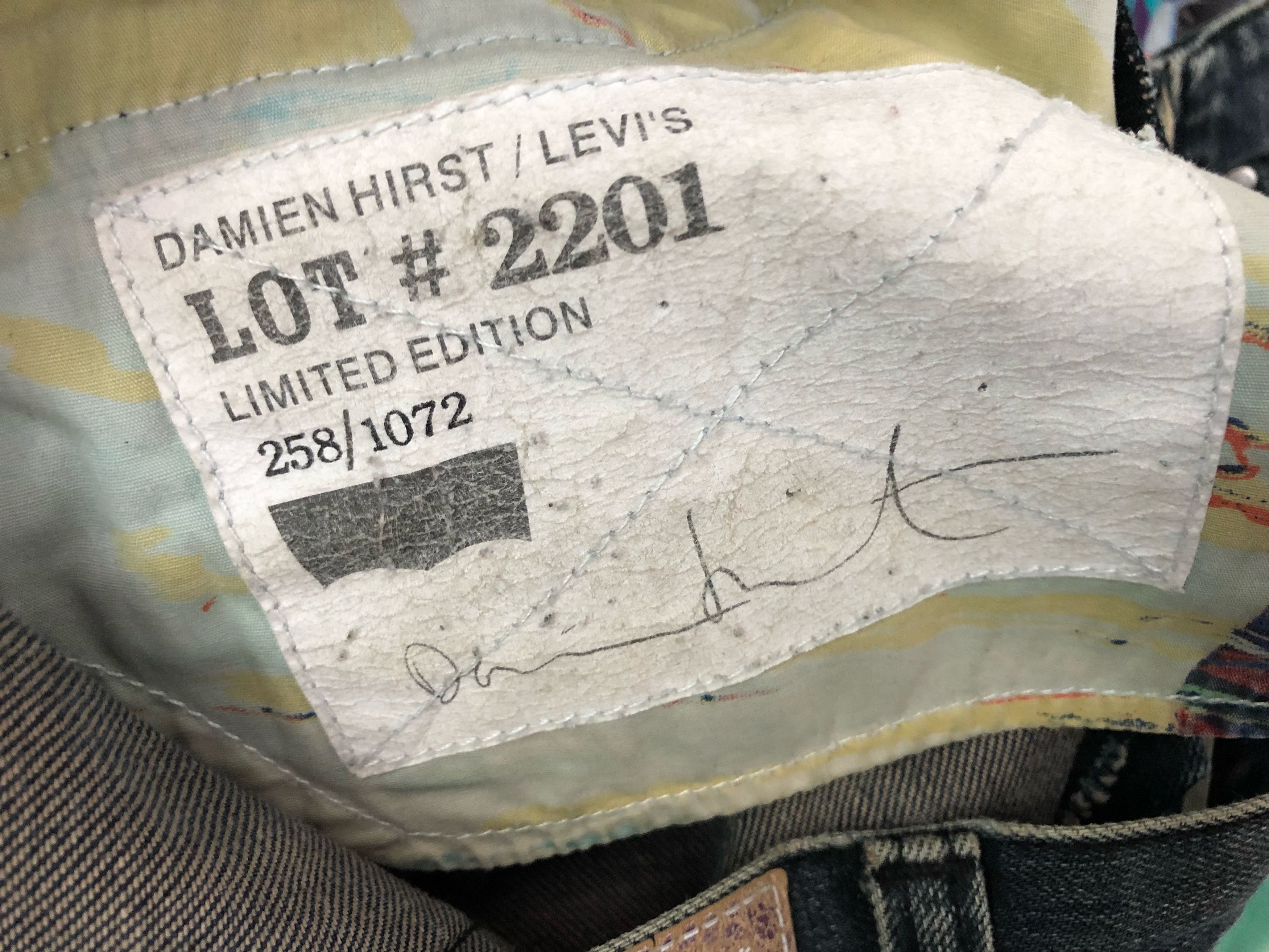 Levi's Levi's X Damien Hirst Limited Edition Distressed Denim Jeans Size US 30 / EU 46 - 14 Thumbnail