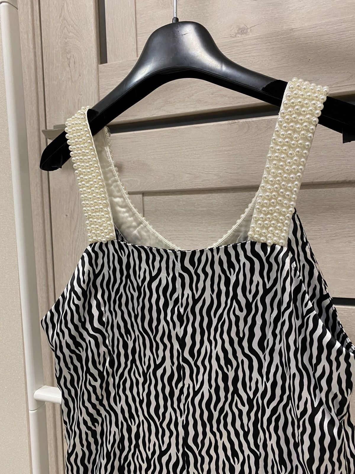 Designer × Diane von Furstenberg Diane Von Furstenberg Silk Beads Zebra Sleeveless Dress Size M / US 6-8 / IT 42-44 - 9 Thumbnail