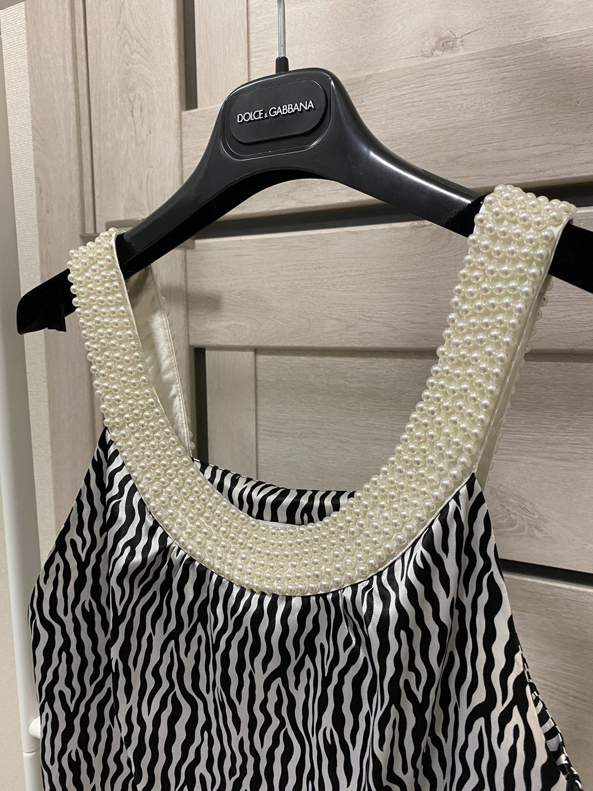 Designer × Diane von Furstenberg Diane Von Furstenberg Silk Beads Zebra Sleeveless Dress Size M / US 6-8 / IT 42-44 - 4 Thumbnail