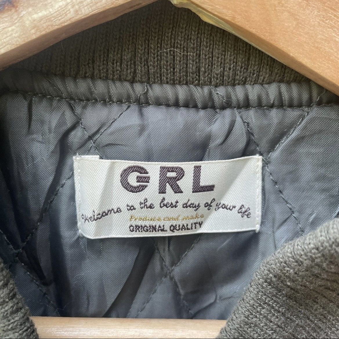 Japanese Brand Vintage GRL Zipper Ups Bomber Style Jacket Size US L / EU 52-54 / 3 - 6 Thumbnail