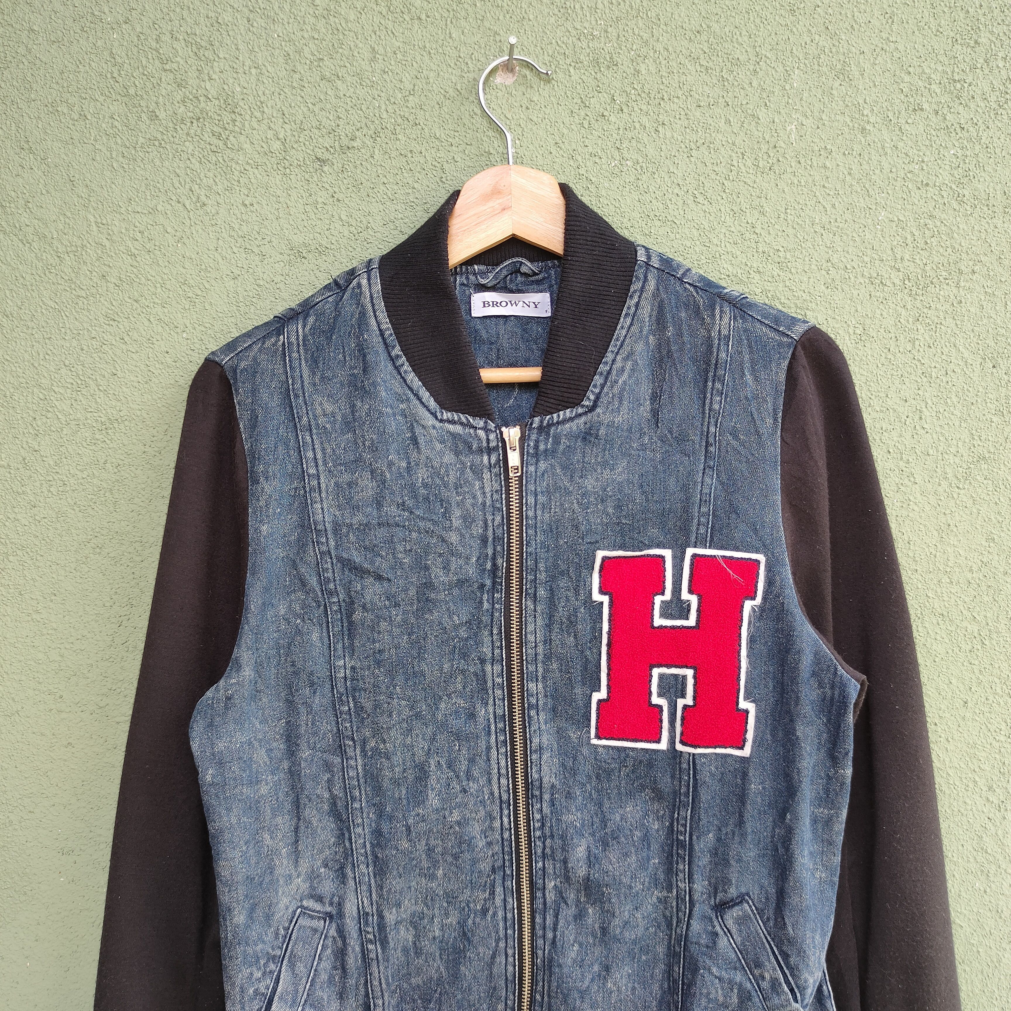 Vintage Vintage BROWNY Zipper ups Denim Style Jacket Size US M / EU 48-50 / 2 - 3 Thumbnail