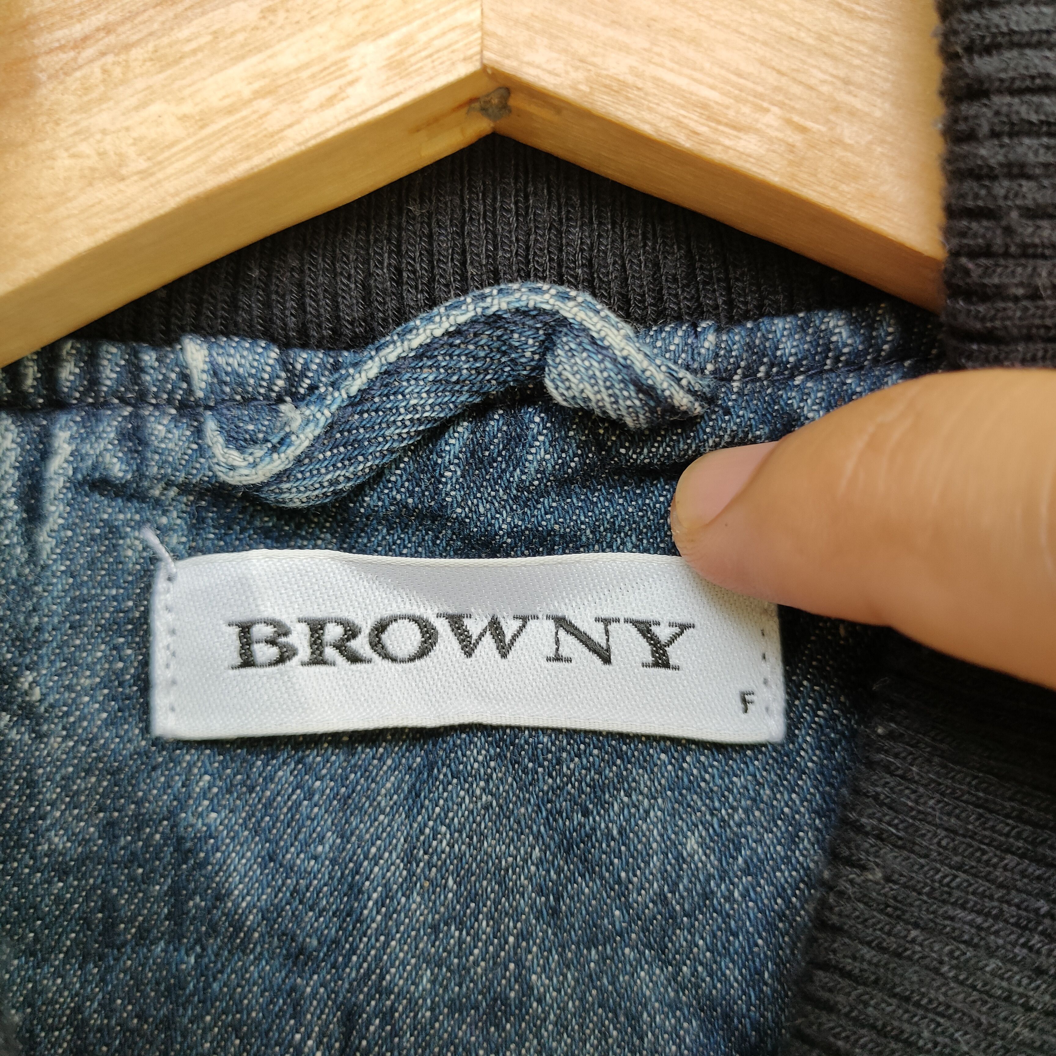 Vintage Vintage BROWNY Zipper ups Denim Style Jacket Size US M / EU 48-50 / 2 - 5 Thumbnail