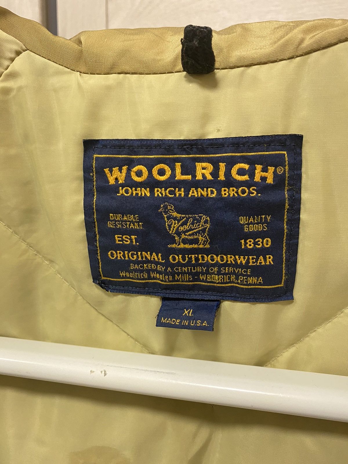 Vintage × Woolrich Woolen Mills Woolrich John Rich and Bros Down Mustard Made in USA Parka Size US XL / EU 56 / 4 - 24 Thumbnail