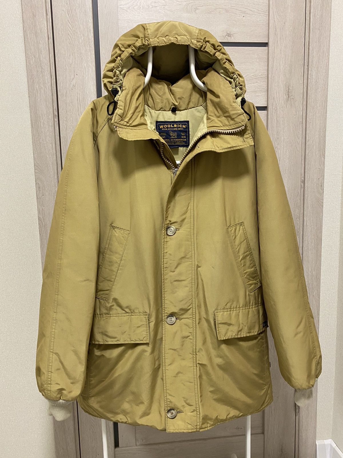 Woolrich John Rich and Bros Down Mustard Made in USA Parka