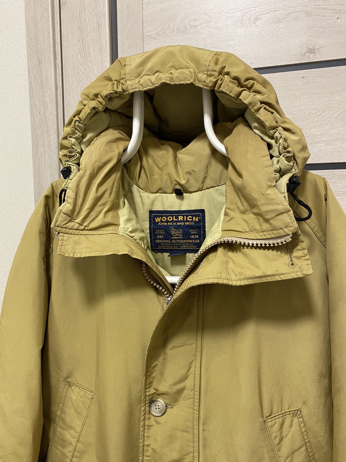 Vintage × Woolrich Woolen Mills Woolrich John Rich and Bros Down Mustard Made in USA Parka Size US XL / EU 56 / 4 - 3 Thumbnail