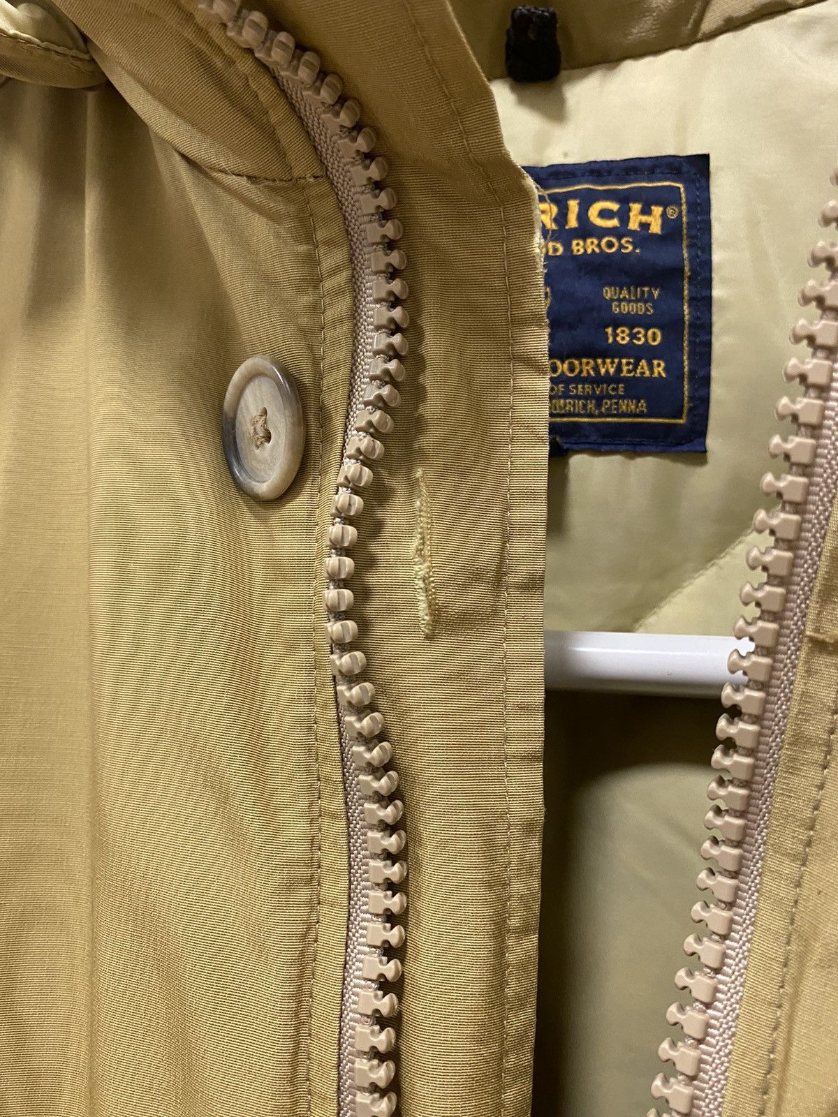 Vintage × Woolrich Woolen Mills Woolrich John Rich and Bros Down Mustard Made in USA Parka Size US XL / EU 56 / 4 - 22 Thumbnail