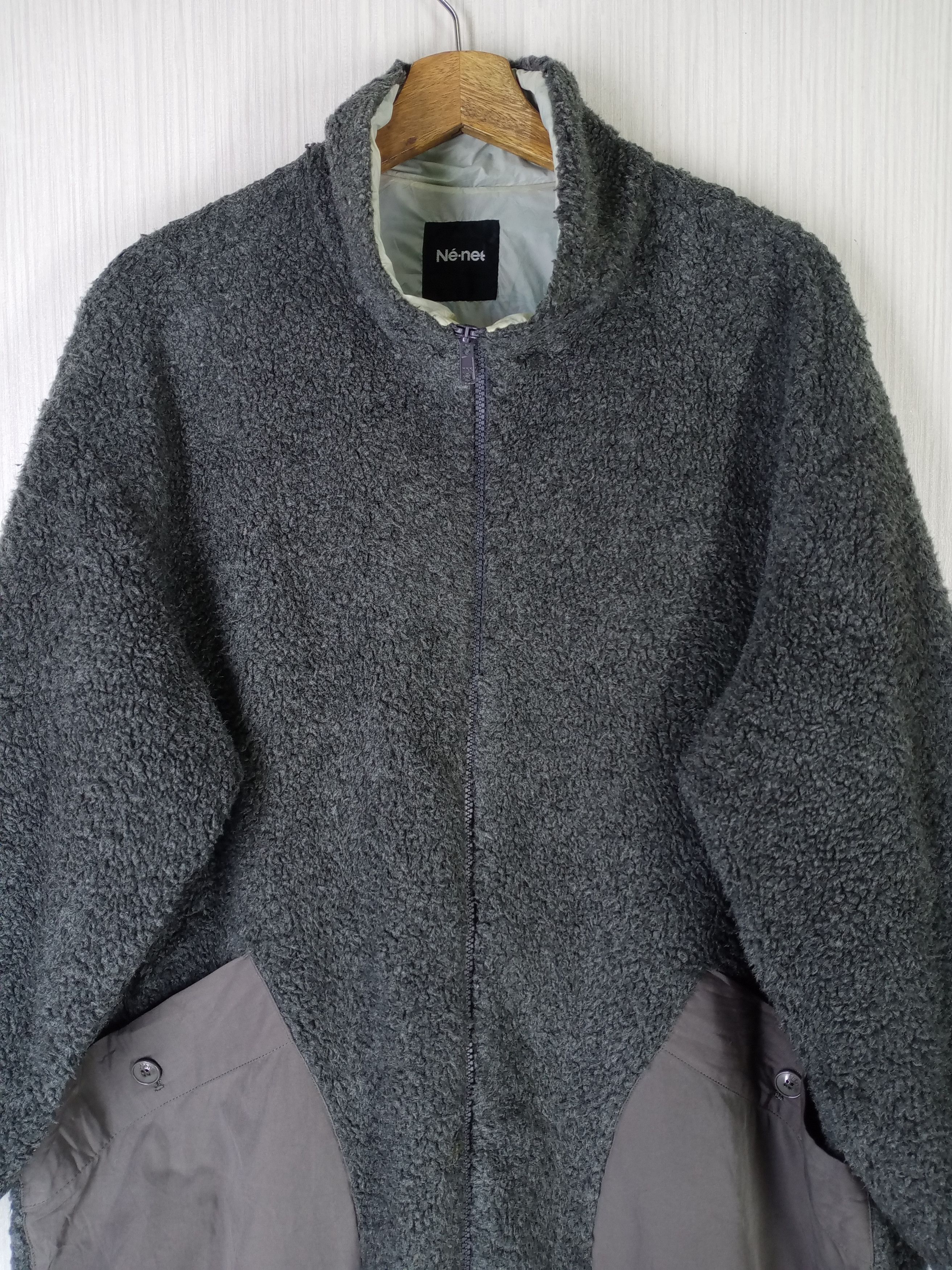 Issey Miyake Vintage Issey Miyake Ne Net Fleece Zipper Jacket Size US XL / EU 56 / 4 - 2 Thumbnail