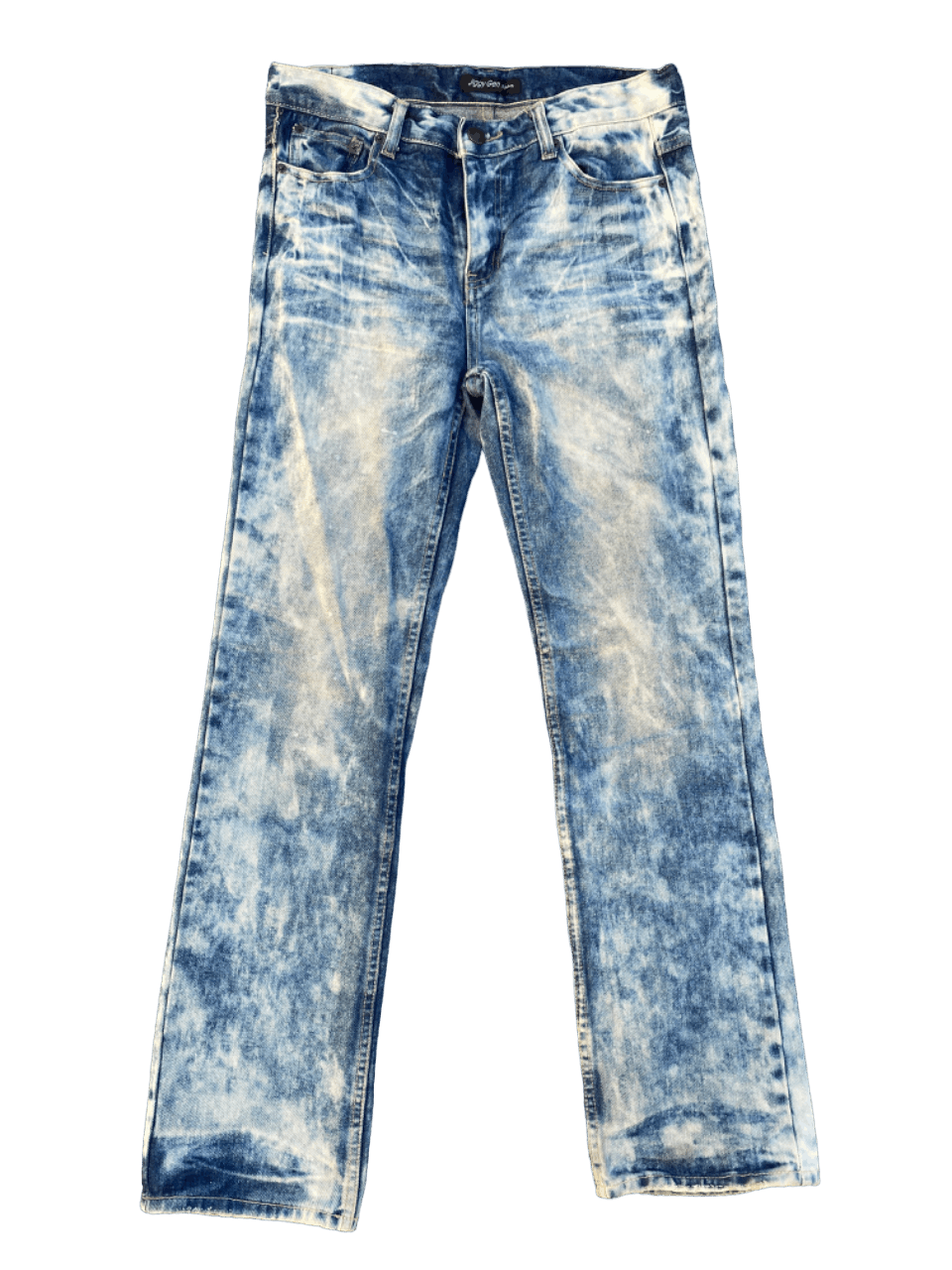 Image of Archival Clothing Distressed Jeggy Gen Acid Wash Japanese Jeans in Acid Wash Black, Men's (Size 35)