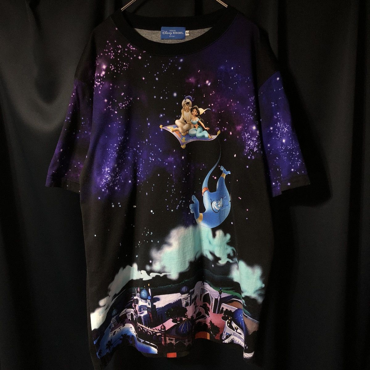 Rare Tokyo Disney Resort Disney Sea Aladdin all over T-shirt
