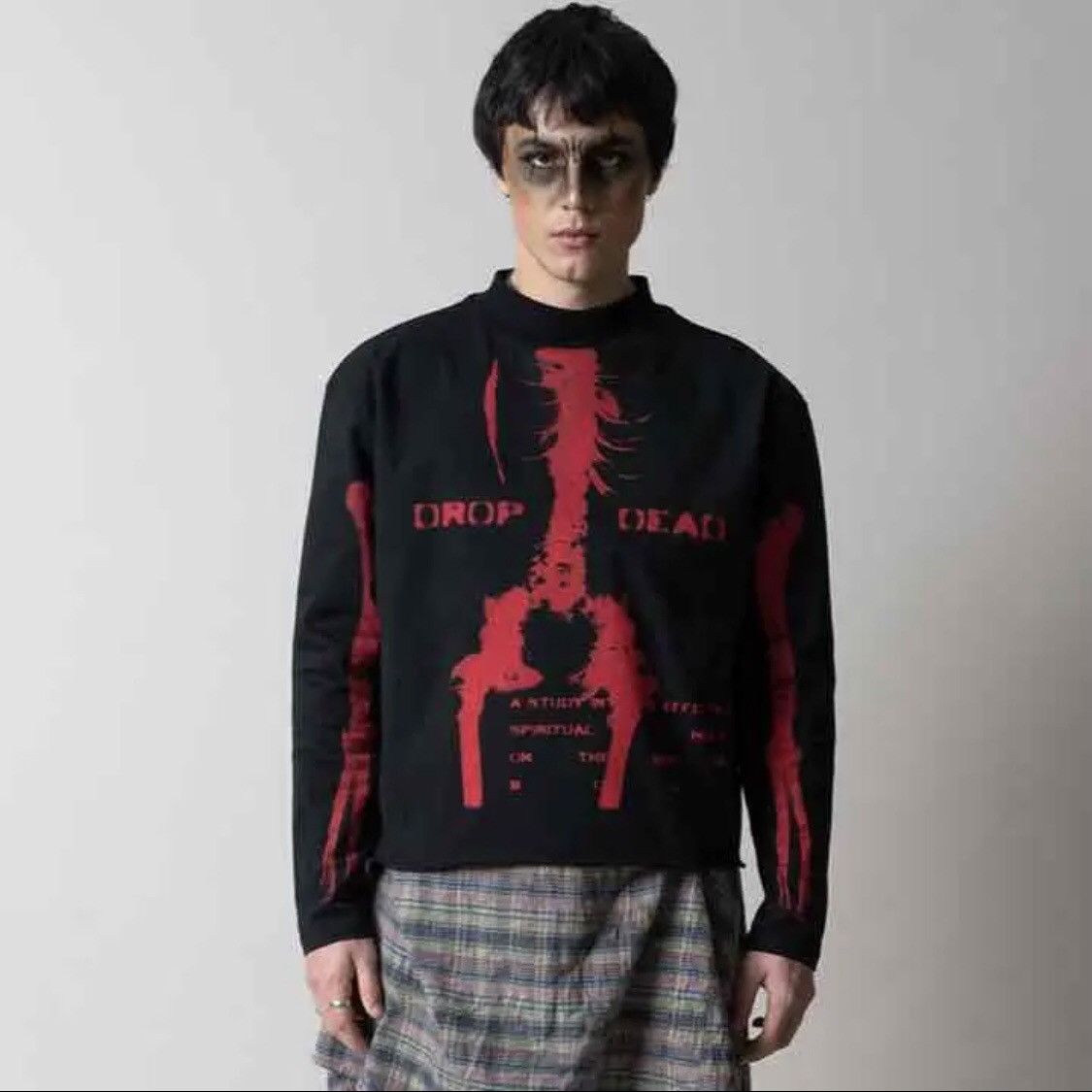 Drop Dead Clothing Drop Dead Clothing Red Ultraviolence Long Sleeve Tee |  Grailed