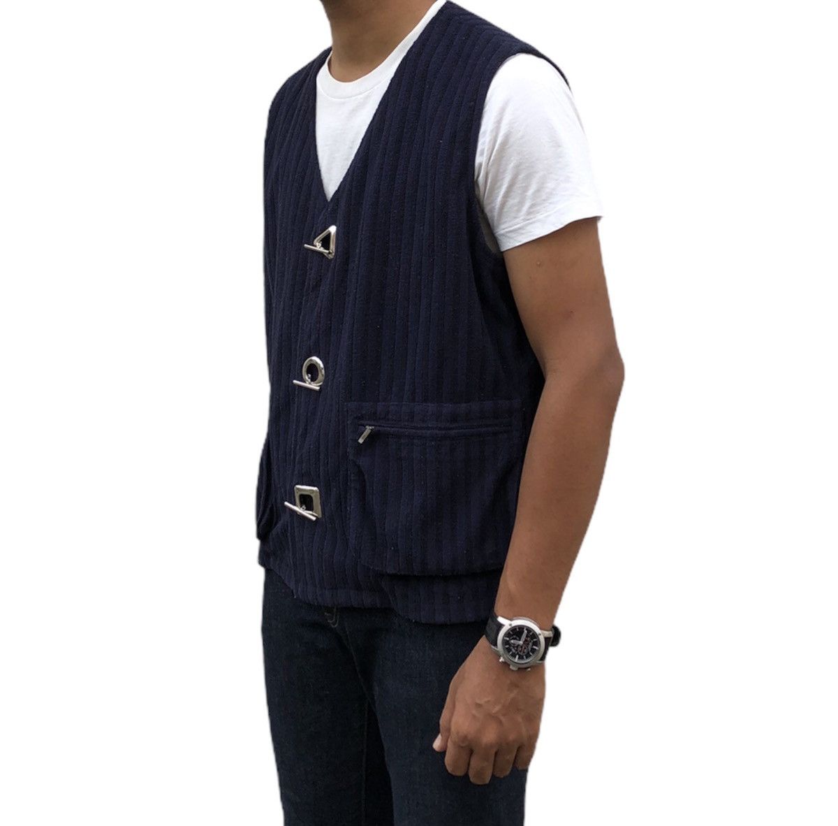 Roberta di Camerino Roberta di camerino Striped Corduroy Vest Jacket Size US M / EU 48-50 / 2 - 3 Thumbnail