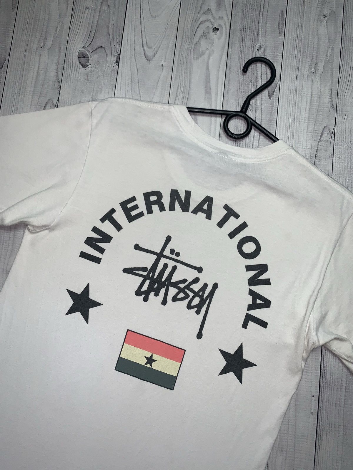 Stussy × Vintage Vintage Stussy International tee big logo Ghana Size US S / EU 44-46 / 1 - 2 Thumbnail