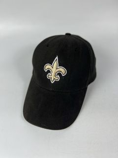 New Orleans Saints Cap Hat Adult Snap Back Black Gold OSFA NFL Team Apparel  |