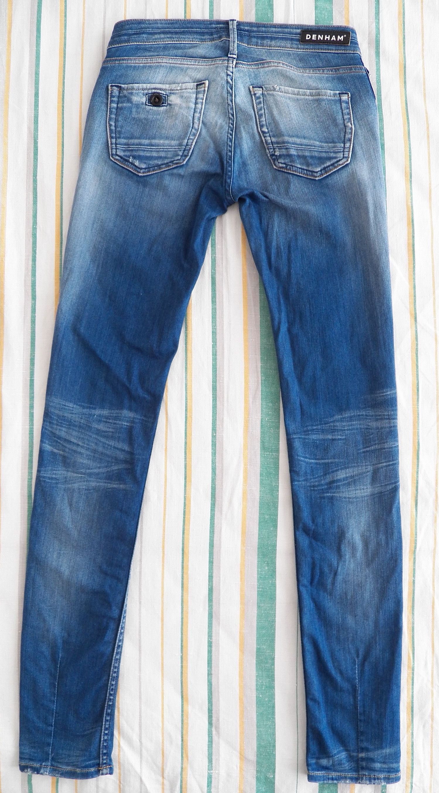 DENHAM Denham Skinny Jeans W27 L34 Sioux Click Blue Aged Denim Size 27" / US 4 / IT 40 - 4 Thumbnail