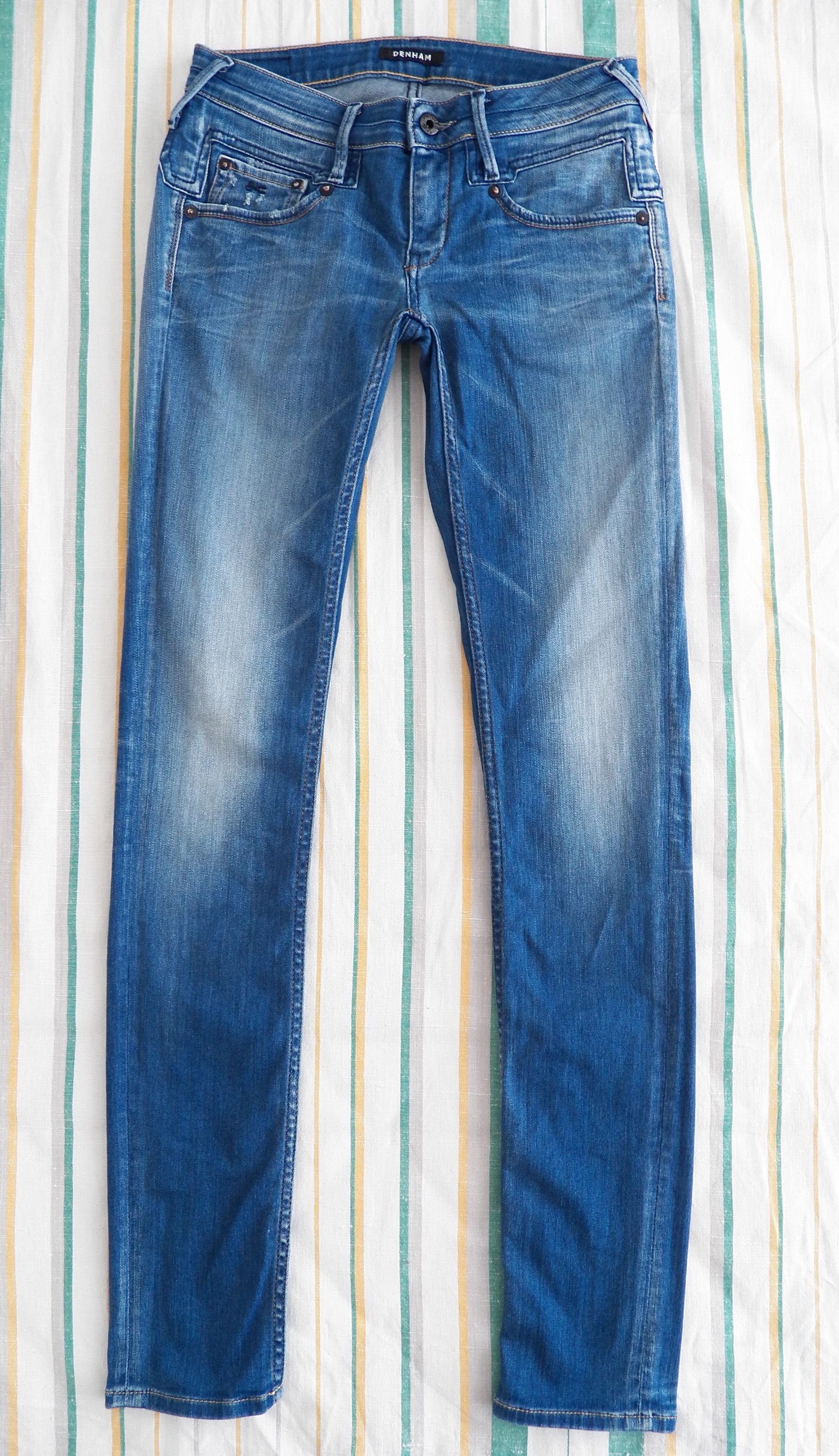 DENHAM Denham Skinny Jeans W27 L34 Sioux Click Blue Aged Denim Size 27" / US 4 / IT 40 - 1 Thumbnail