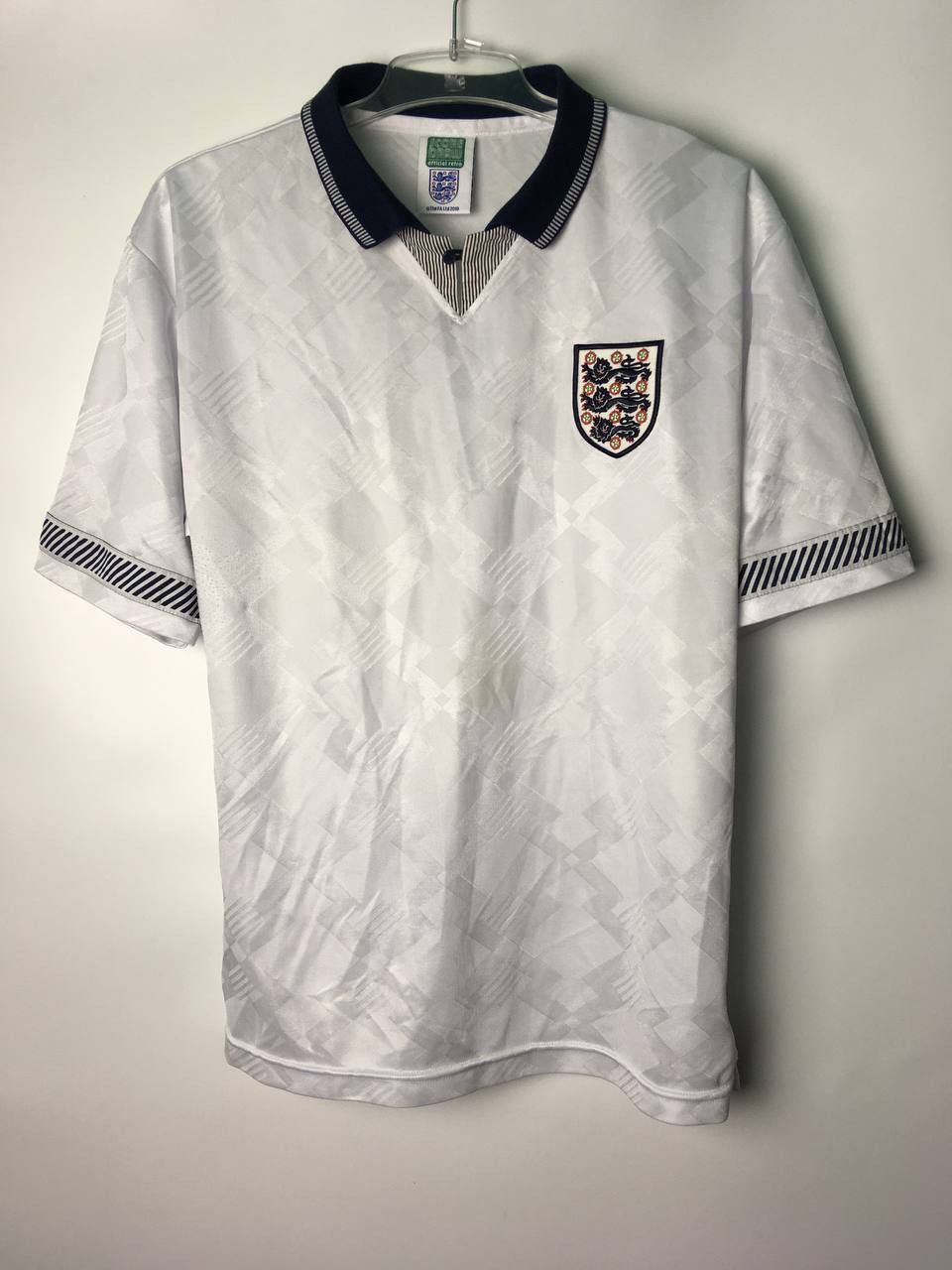 Vintage England 1990 World Cup Finals Football Shirt Score Draw Size US M / EU 48-50 / 2 - 1 Thumbnail