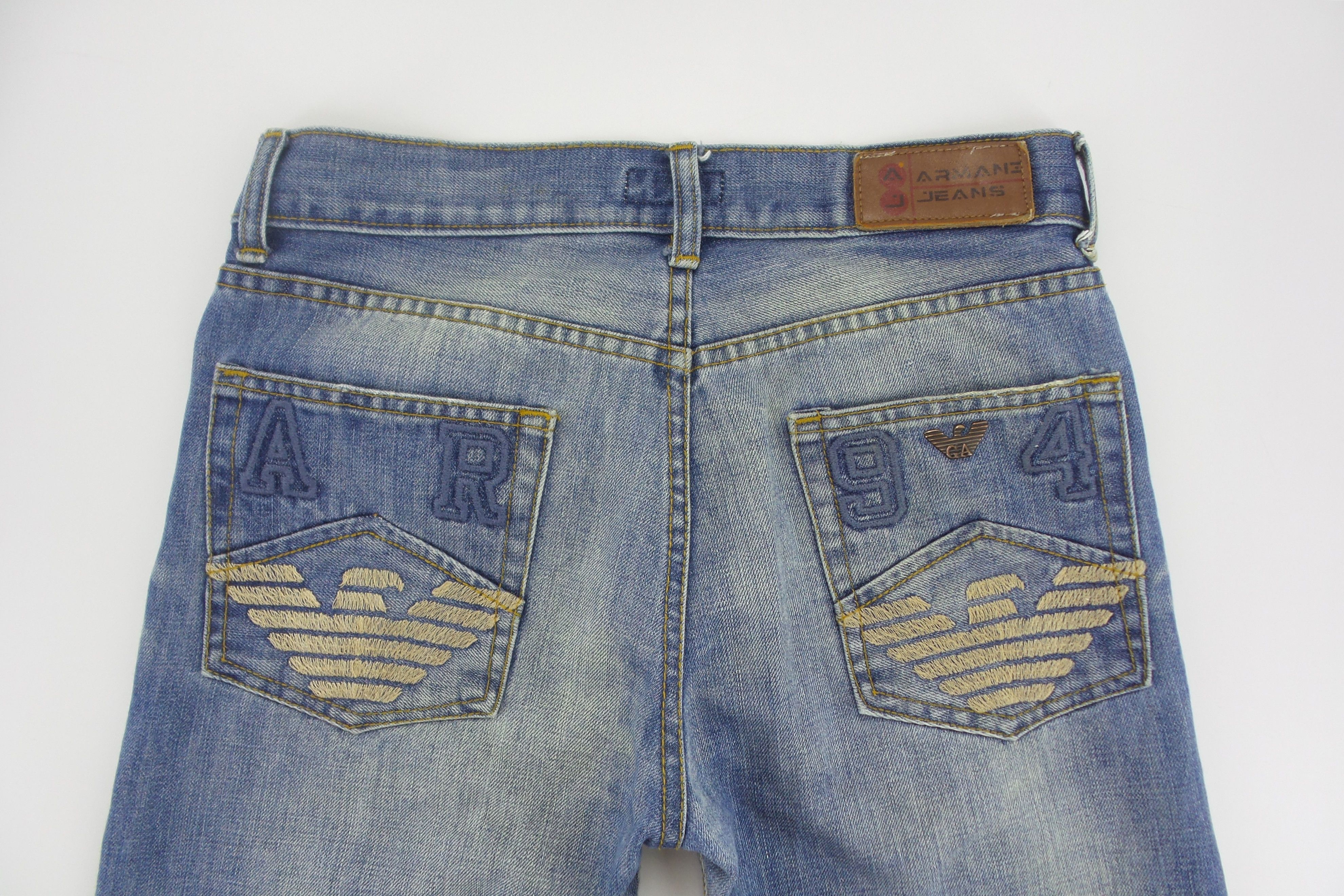 Armani Giorgio Armani Button Fly Stonewashed Jeans W15.5xL40 Size US 30 / EU 46 - 8 Thumbnail
