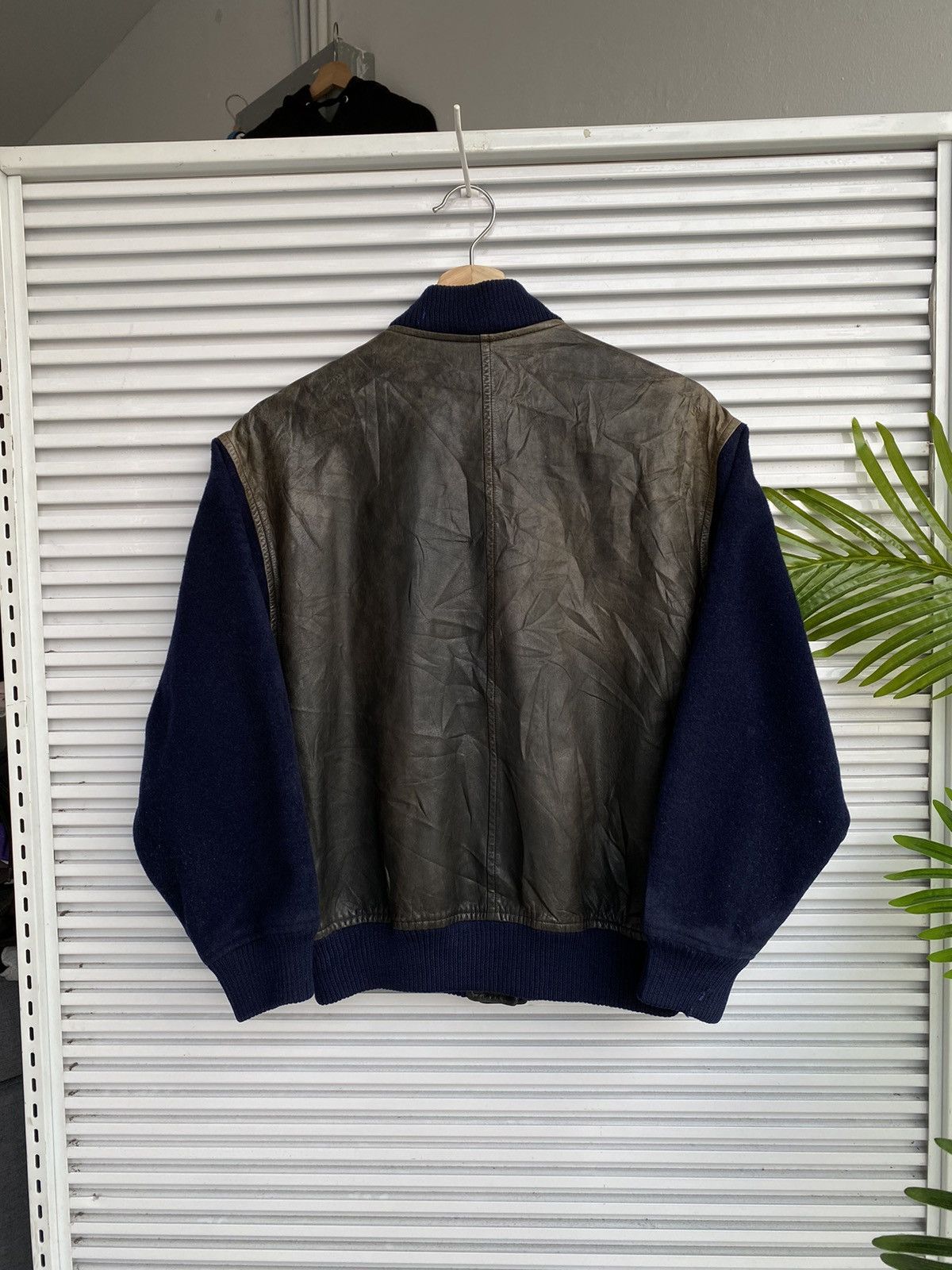Comme des Garcons OG Vintage Comme Des Garçon Varsity Leather Wool Jacket Size US M / EU 48-50 / 2 - 6 Thumbnail