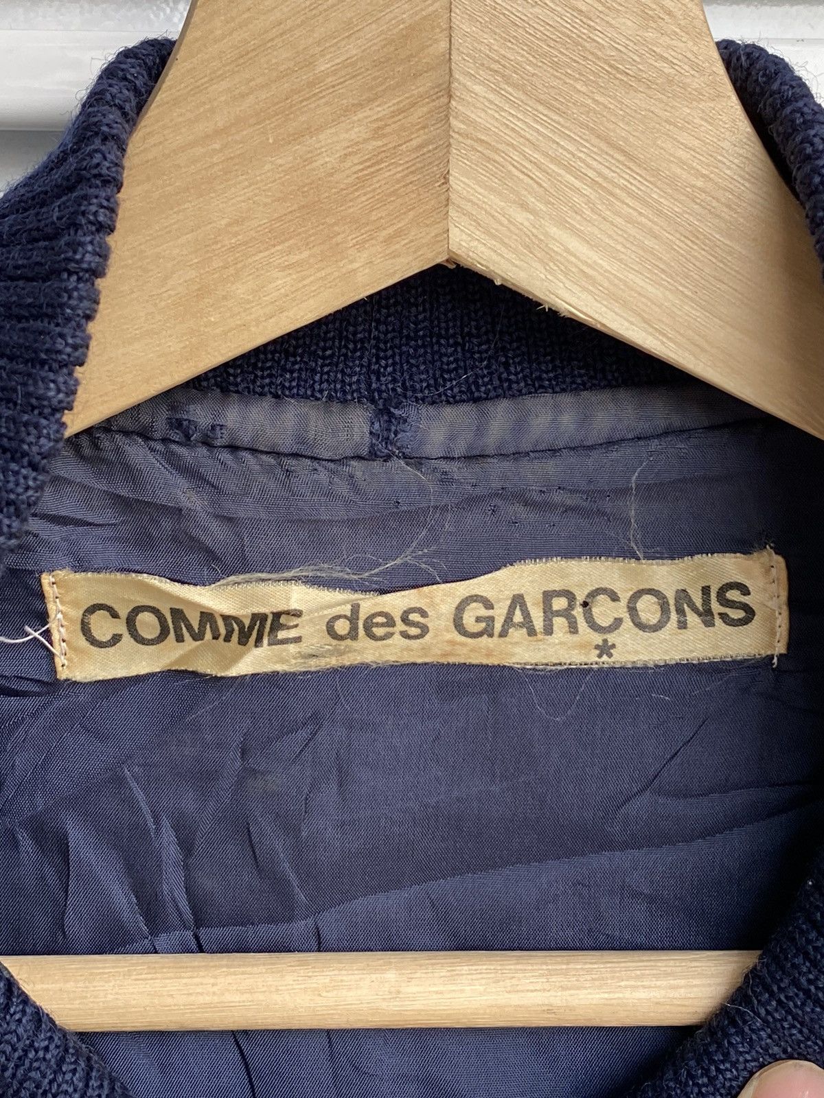 Comme des Garcons OG Vintage Comme Des Garçon Varsity Leather Wool Jacket Size US M / EU 48-50 / 2 - 8 Thumbnail