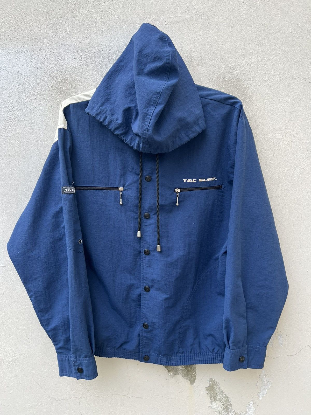 Vintage Vintage 90s T & C Surf Design Hawaii Oversized Hoodie Jacket Size US L / EU 52-54 / 3 - 14 Thumbnail