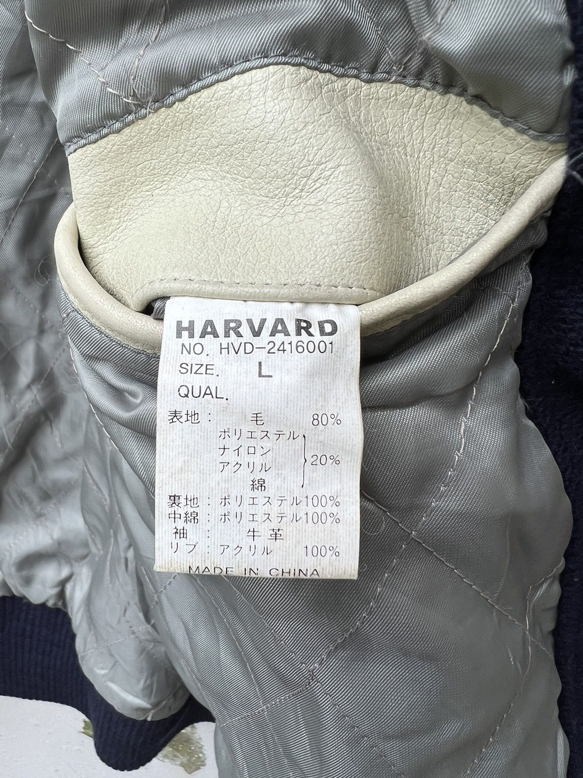 Leather Vintage 2000s Harvard University Crimson Varsity Jacket Size US L / EU 52-54 / 3 - 21 Thumbnail