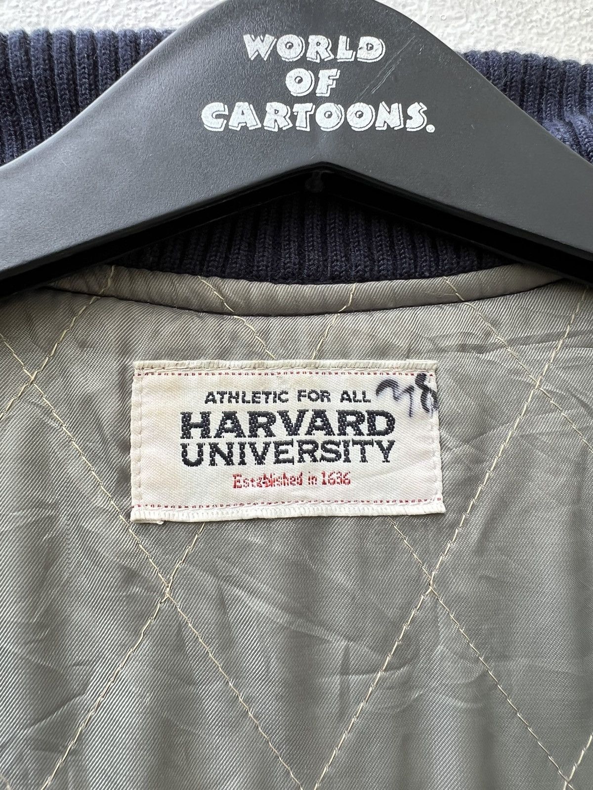Leather Vintage 2000s Harvard University Crimson Varsity Jacket Size US L / EU 52-54 / 3 - 20 Thumbnail