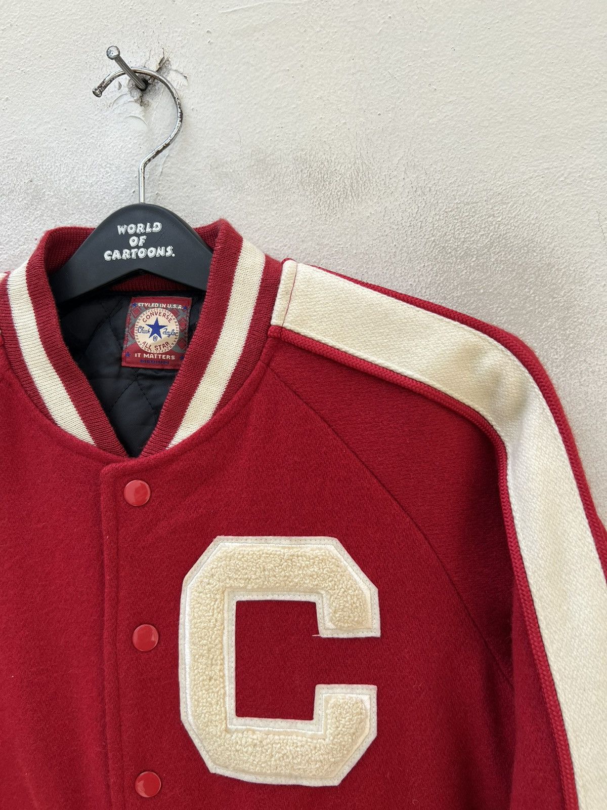 Vintage 2000s Converse All Stars Wool Varsity Jacket Bomber
