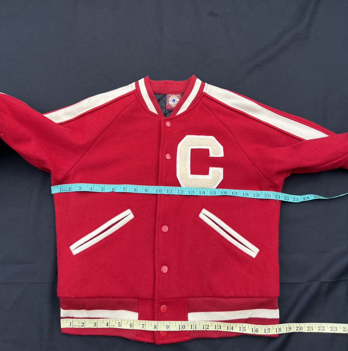 Vintage 2000s Converse All Stars Wool Varsity Jacket Bomber
