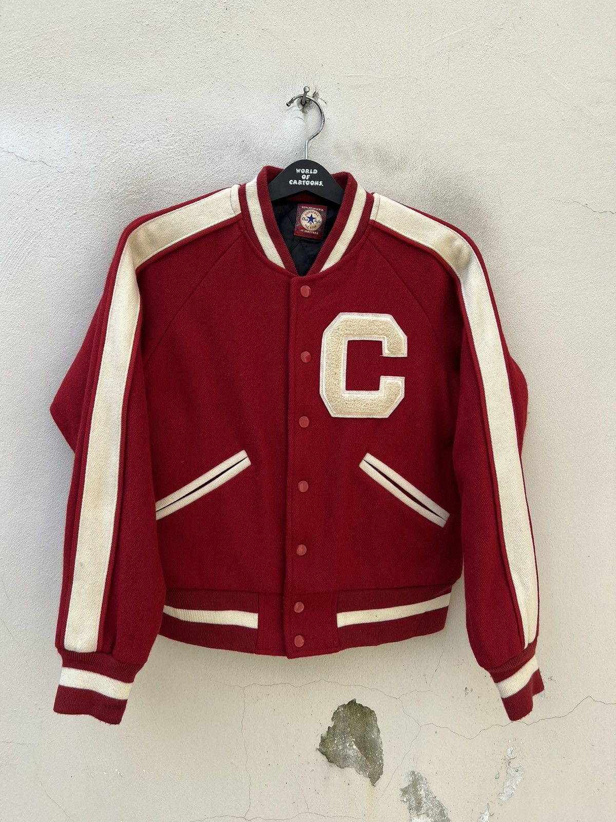 Vintage 2000s Converse All Stars Wool Varsity Jacket Bomber