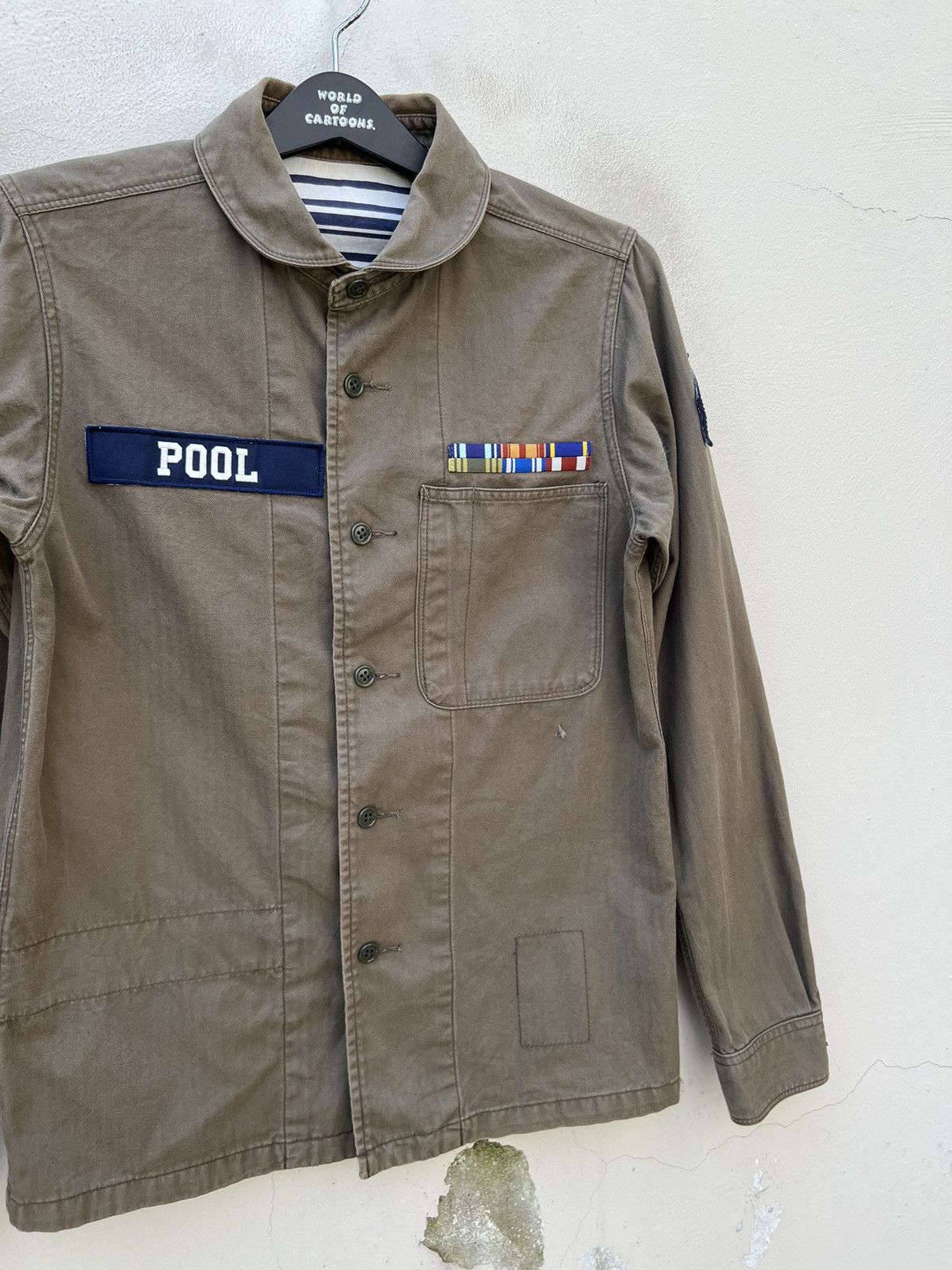 the POOL aoyama The Pool Aoyama Sun Fade OG Military Officer Button Shirt Size US S / EU 44-46 / 1 - 9 Thumbnail