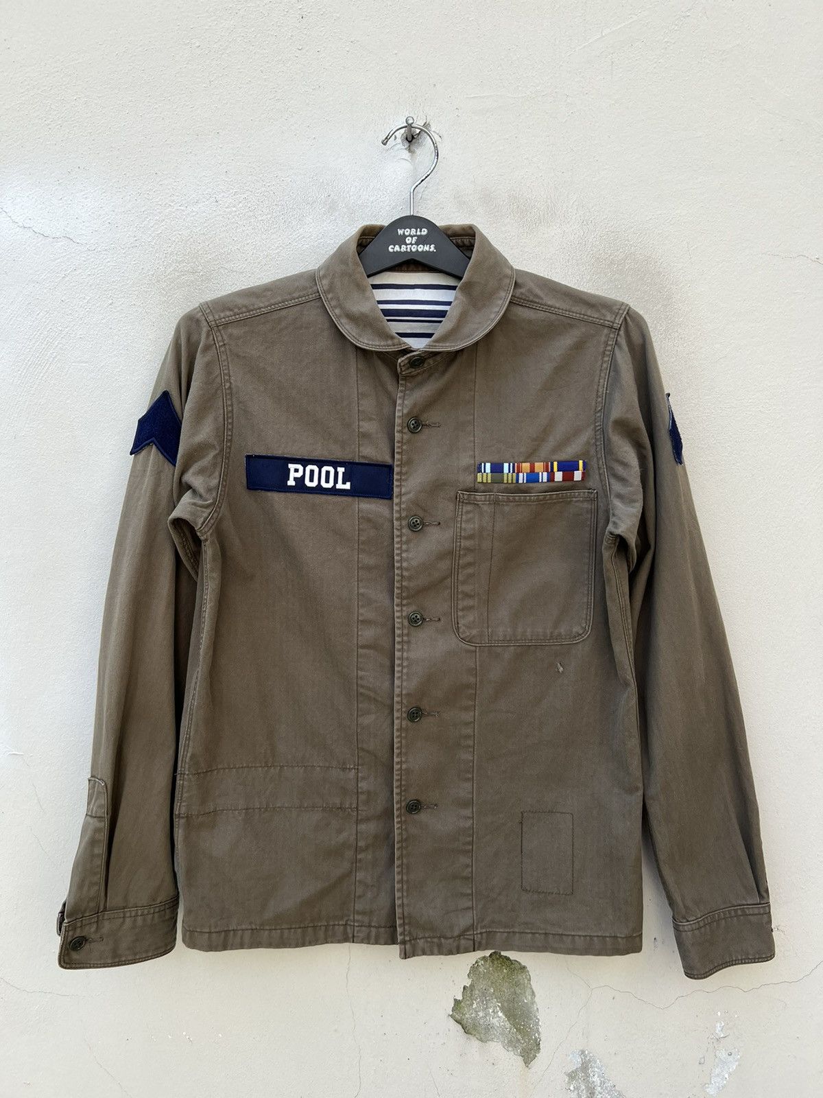 the POOL aoyama The Pool Aoyama Sun Fade OG Military Officer Button Shirt Size US S / EU 44-46 / 1 - 6 Thumbnail