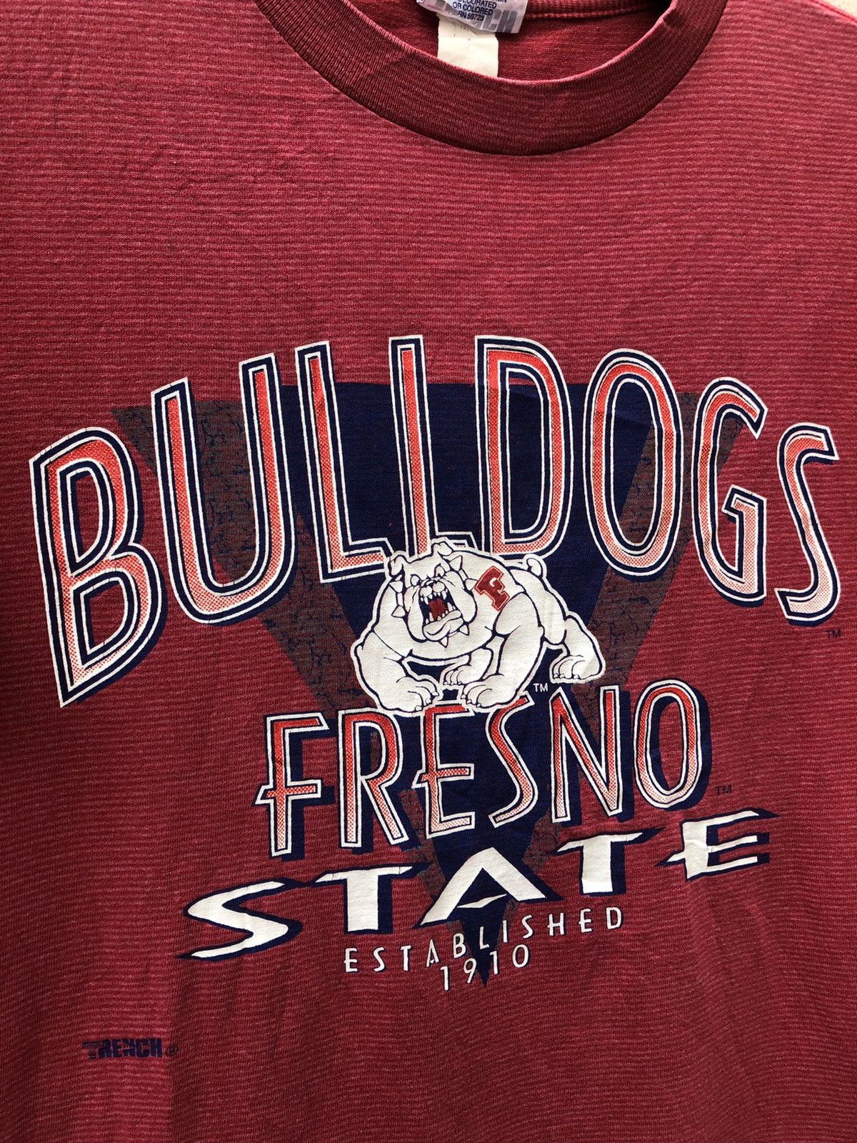 NFL Vintage 90s NFL Bulldogs Fresno State Narrow Striped t shirt Size US M / EU 48-50 / 2 - 6 Thumbnail