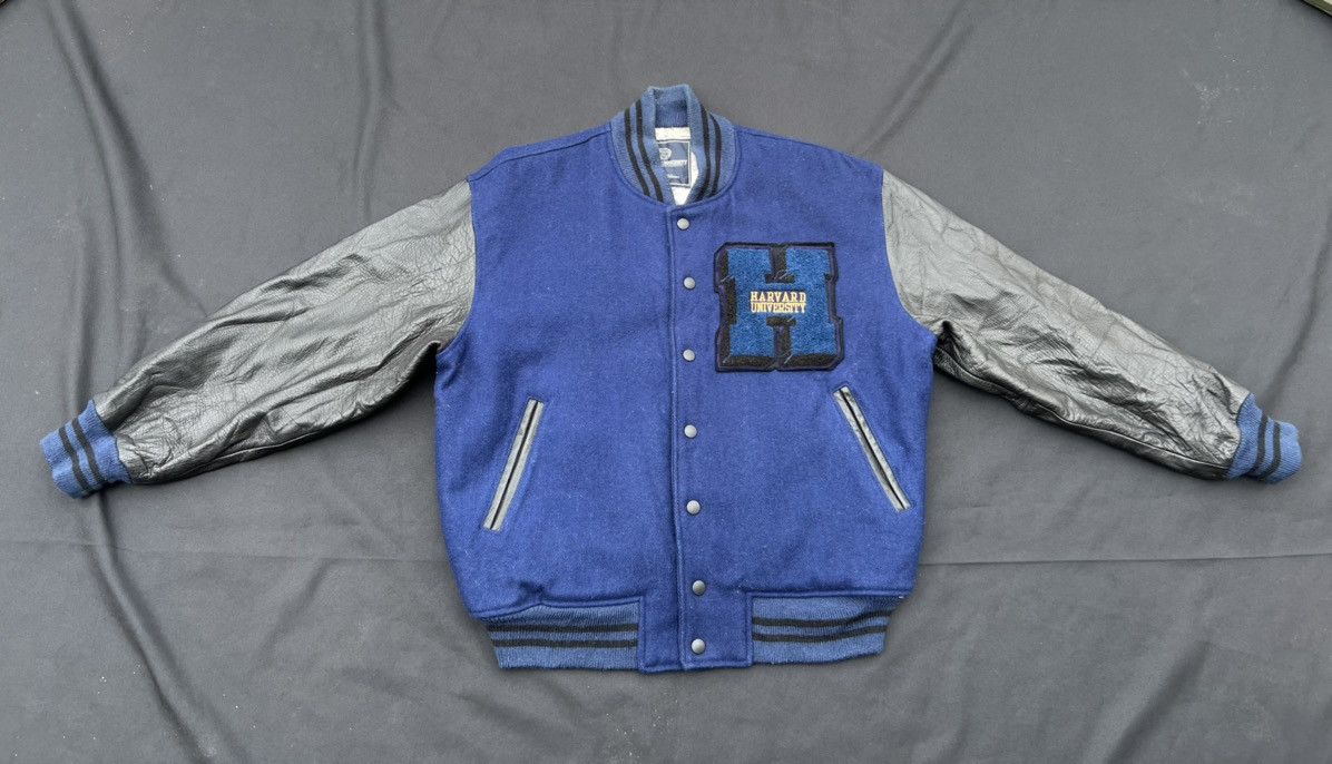 Vintage 90s 2000s HARVARD University Spell Out Varsity Jacket Size US M / EU 48-50 / 2 - 15 Thumbnail