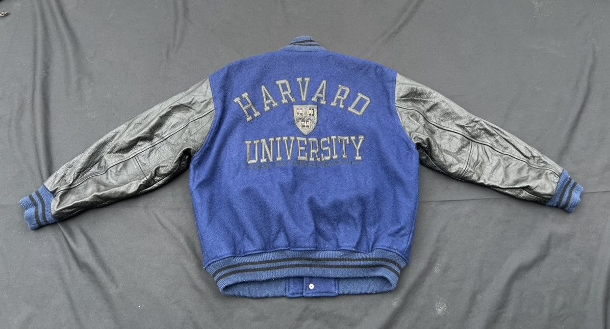 Vintage 90s 2000s HARVARD University Spell Out Varsity Jacket Size US M / EU 48-50 / 2 - 18 Thumbnail