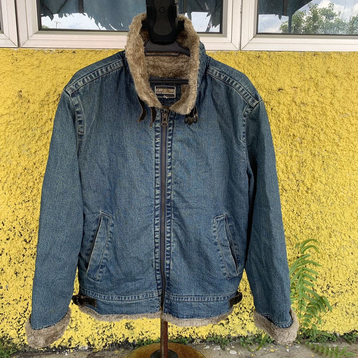 Other Jungle Storm fur inside vintage denim jacket Size US M / EU 48-50 / 2 - 3 Thumbnail