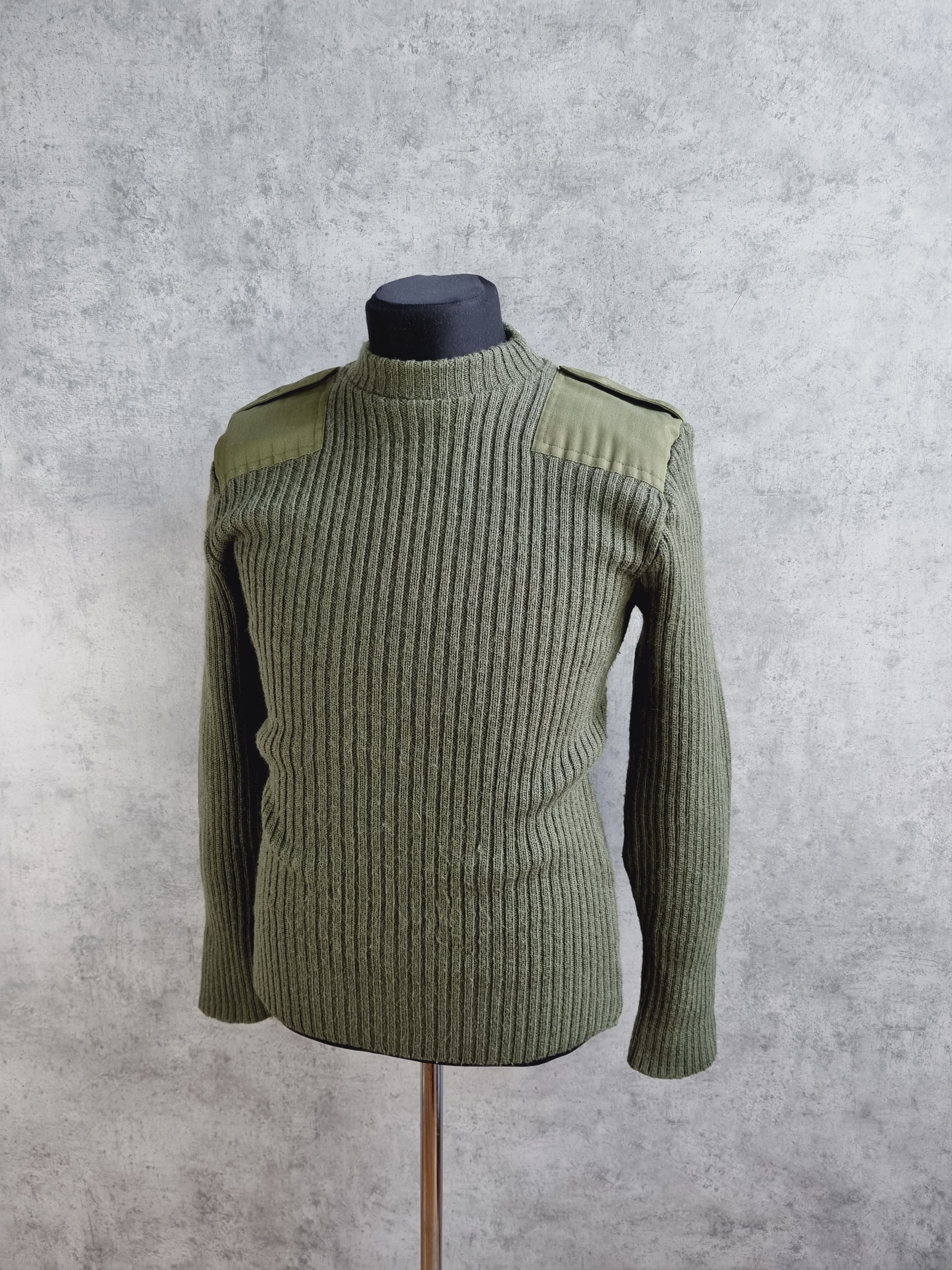 Vintage Army Vintage 80s Military Wool Sweater MARGIELA RAF SIMONS Size US M / EU 48-50 / 2 - 2 Thumbnail