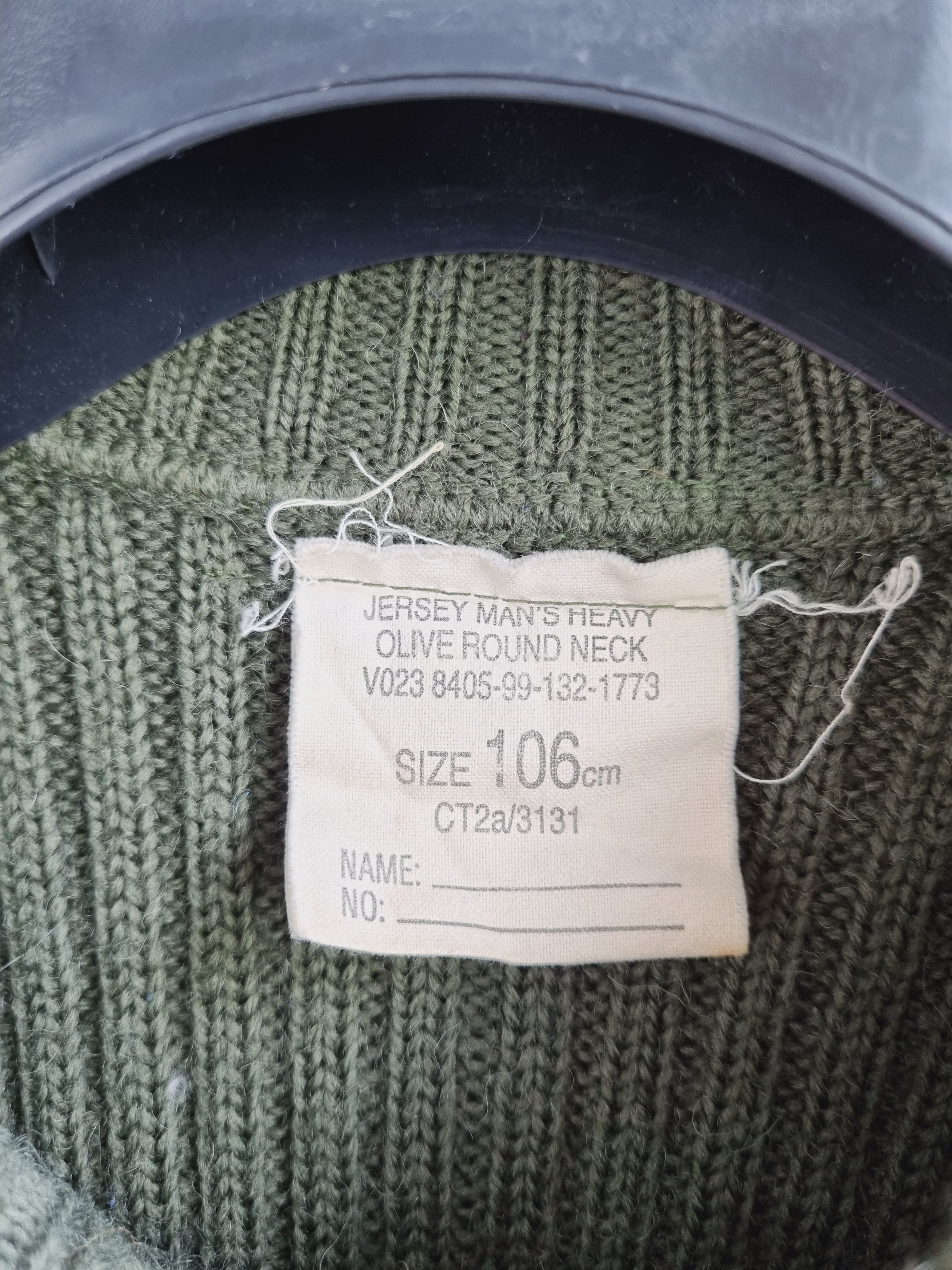 Vintage Army Vintage 80s Military Wool Sweater MARGIELA RAF SIMONS Size US M / EU 48-50 / 2 - 8 Thumbnail